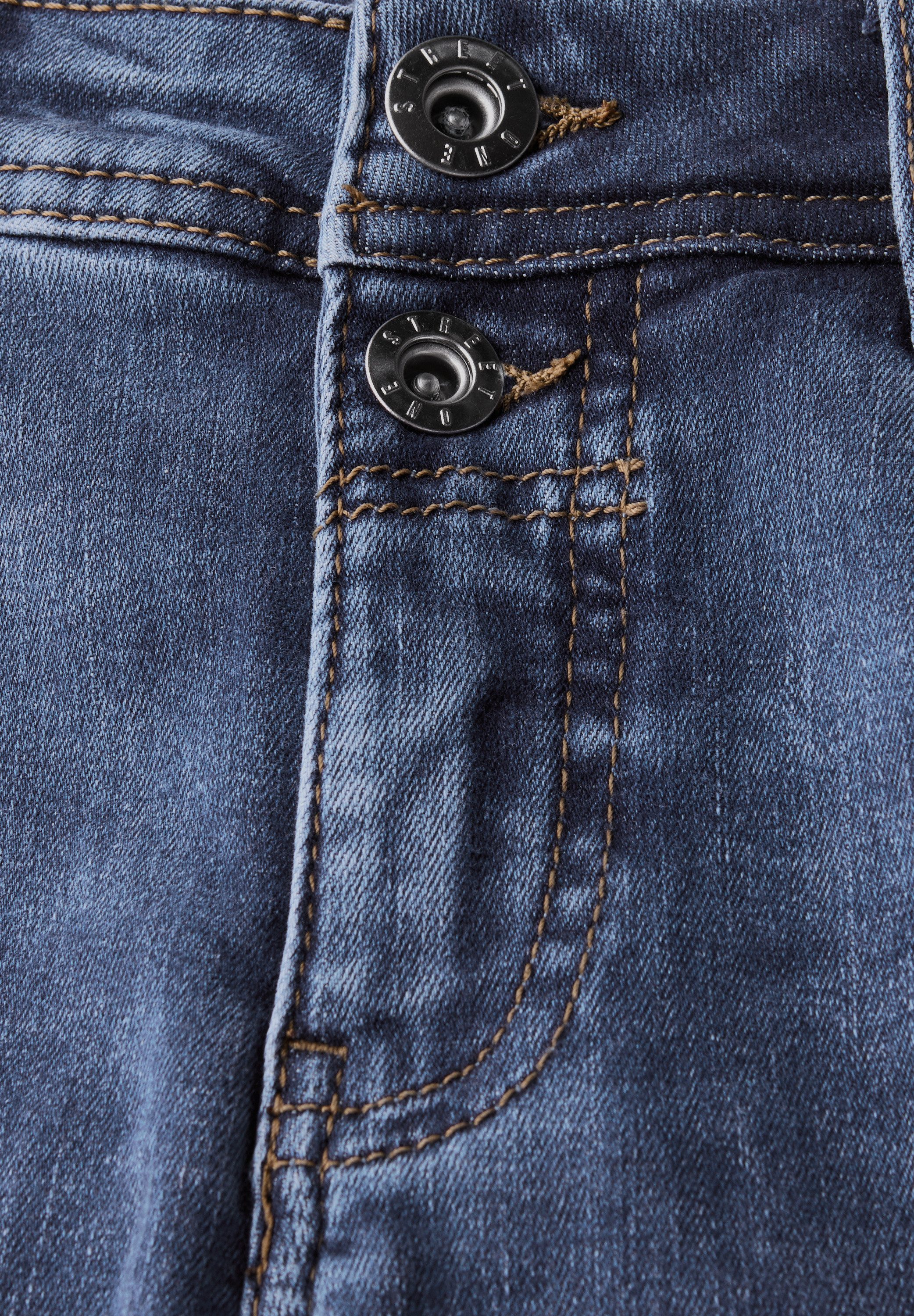 STREET ONE Straight-Jeans Middle Waist