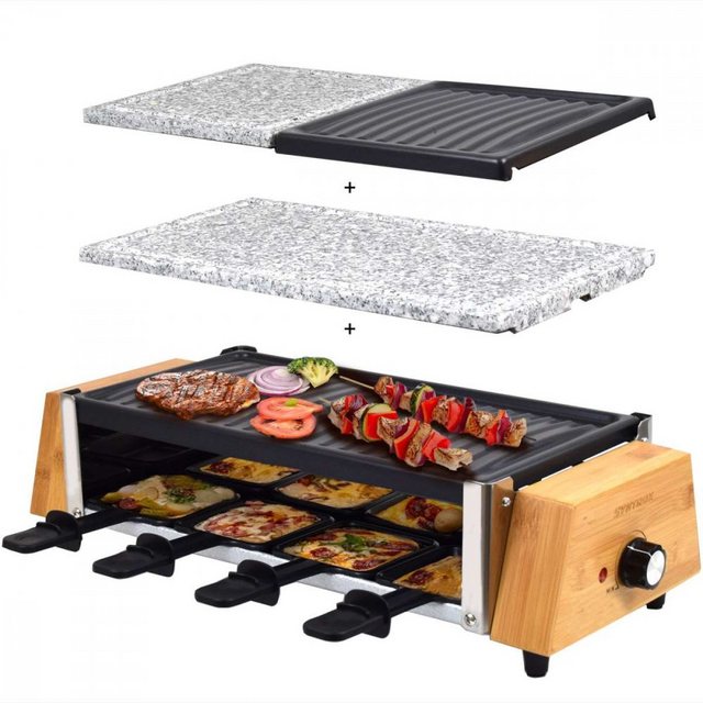 Syntrox Raclette Syntrox Raclette-Grill Set Murten mit Wechselplatten