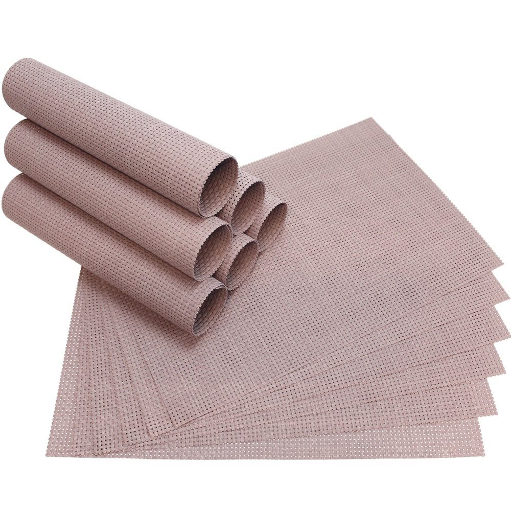 matches21 HOME & HOBBY Platzset Tischset ELEGANCE rosa Tischunterlage als Tischdeko, (12-St), modernes Esstisch Platzdeckchen als abwaschbarer Tischuntersetzer