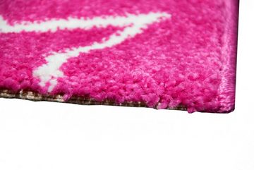Kinderteppich Kinderteppich Spielteppich Kinderzimmer Mädchen Teppich Einhorn Pink, Carpetia, rechteckig, Höhe: 13 mm