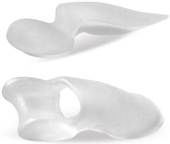 Fußgut Zehenkorrektor Hallux Korrektor mit Ballensschutz, angenehm weich aus Softgel, Set 2-tlg., hält die große Zehe auf Abstand, reduziert Reibung, mediz. Gel