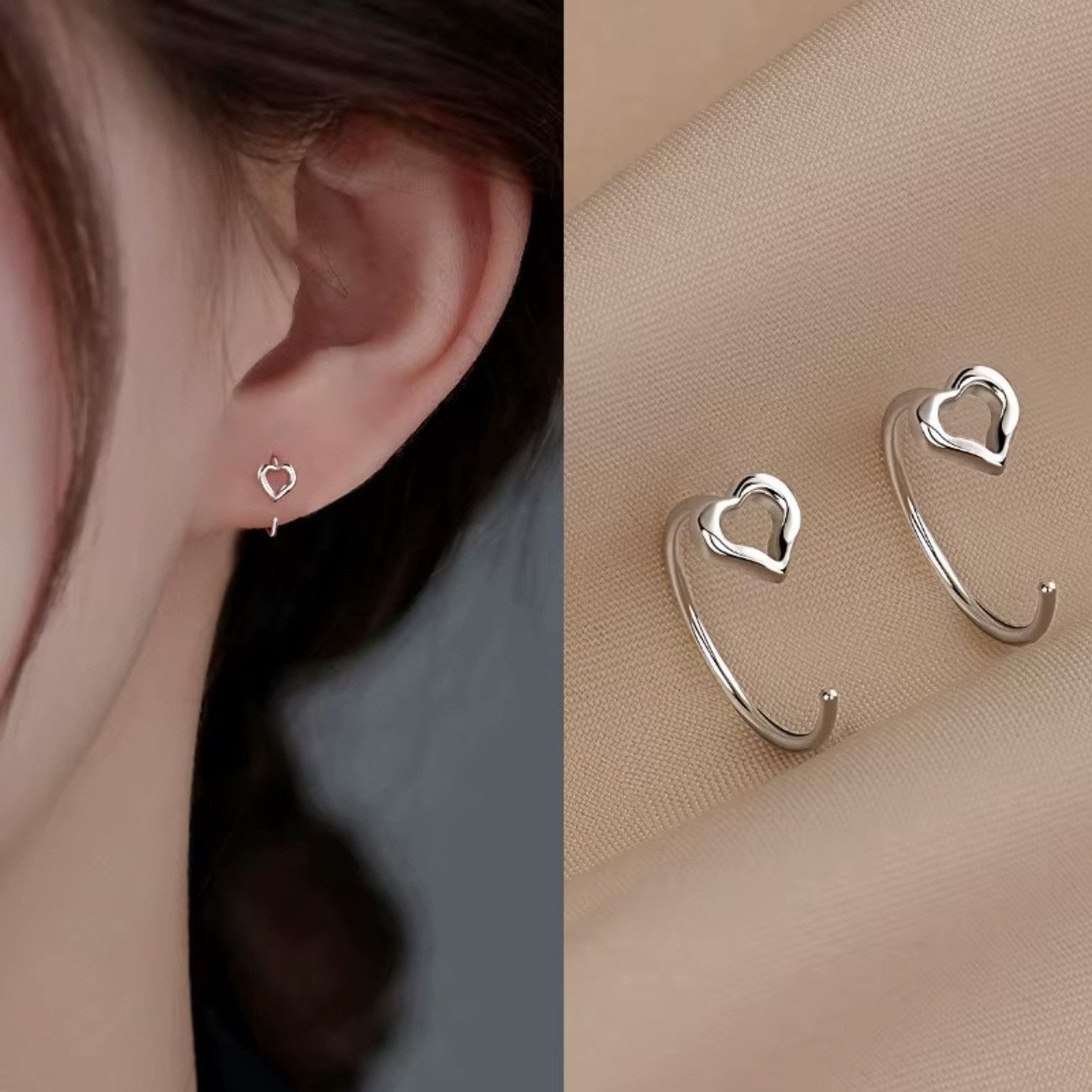 ELLAWIL Paar Ohrstecker kleine Ohrhaken mini Ohrschmuck Ohrringe Ohrstecker Mädchen (GESCHENKIDEE, Sterling Silber 925), inklusive Geschenkschachtel