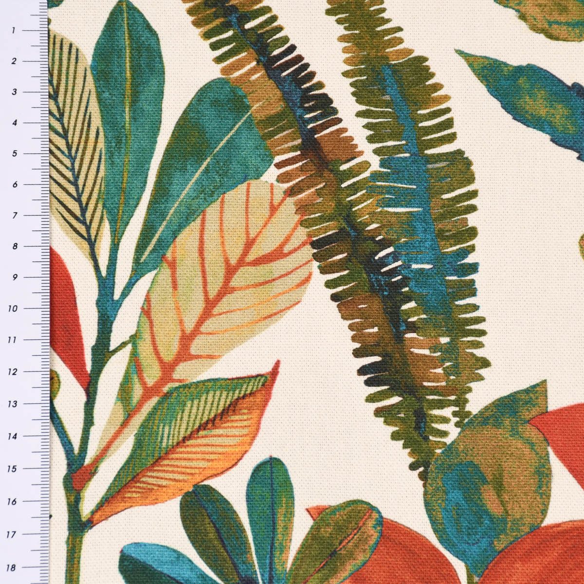 SCHÖNER LEBEN. Tischdecke SCHÖNER LEBEN. Tischdecke Tonga Spice Exotik Blätter Pflanzen bunt, handmade