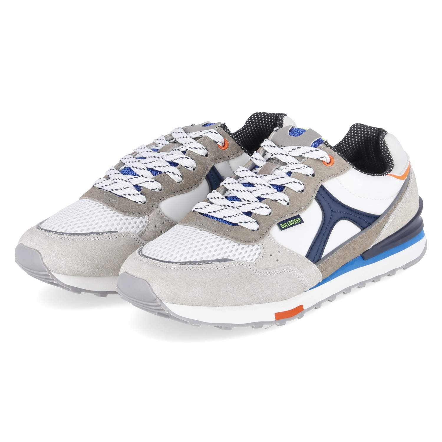 Bullboxer Bullboxer 7XC0040101 1100 Herren Leder & Textil weiss Sneaker