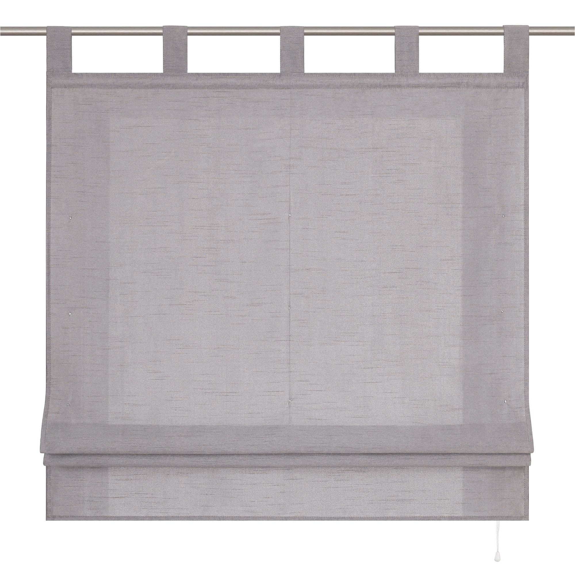 Joyswahl Raffrollo, mit Schlaufen, Uni Strukturiertes Gewebe Gardinen Küche günstig online kaufen