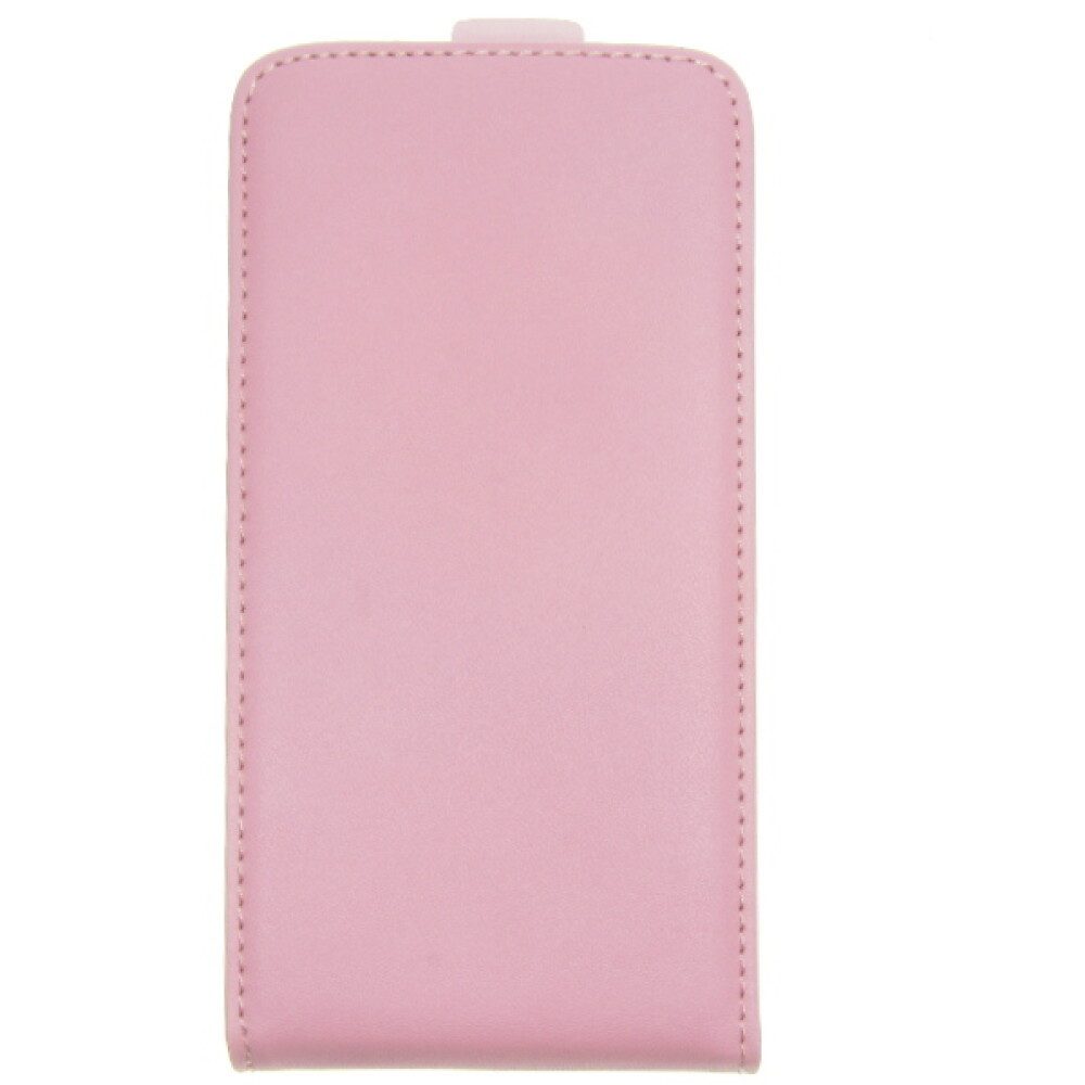 Handytasche Slim Leder Flip Hülle für Samsung G850 Galaxy Alpha Pink 4250710555598 (Flip Cover)