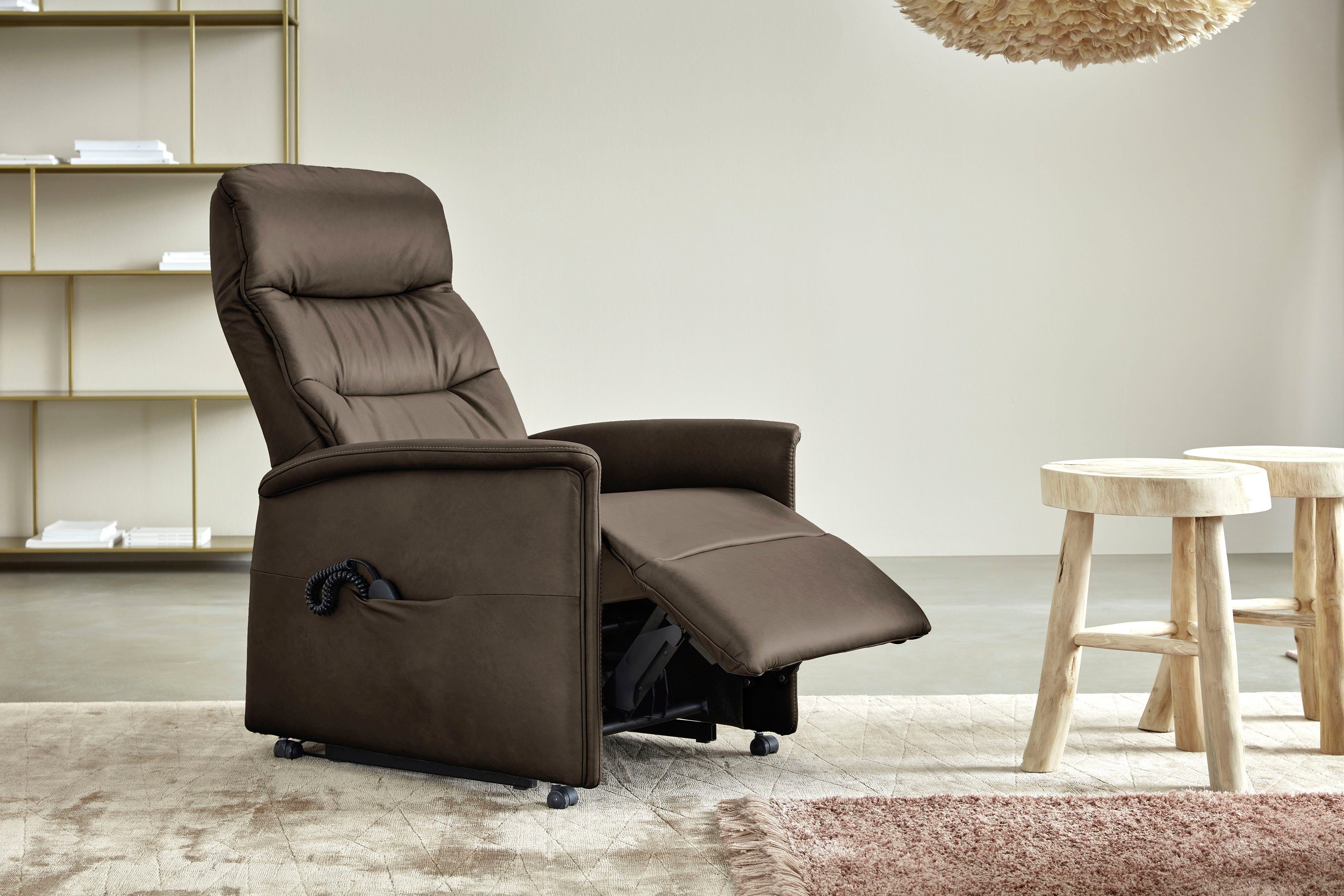 Relaxsessel in 3 Sitzhöhen, oder 9051, himolla verstellbar, himolla elektrisch manuell Aufstehhilfe