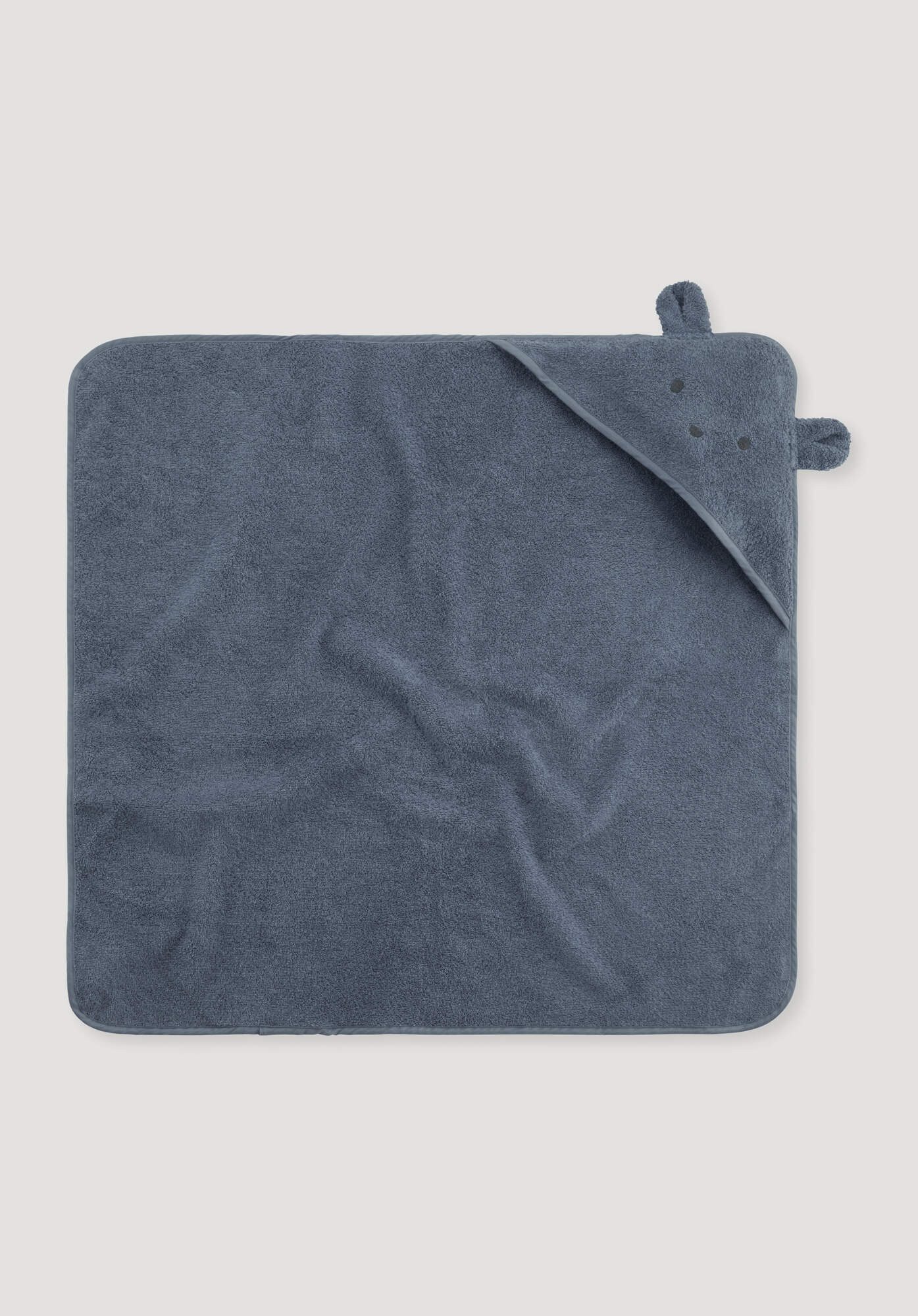 Hessnatur Badeponcho mit Kapuze aus reiner Bio-Baumwolle, Baumwolle
