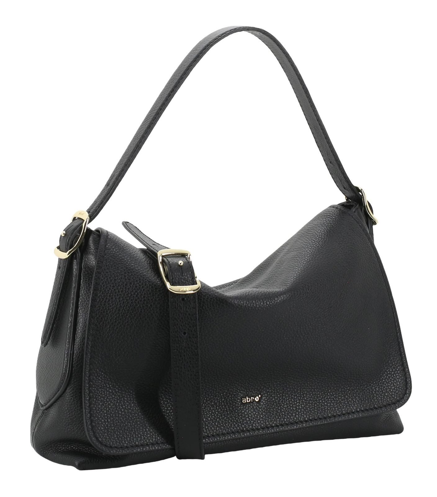 Abro Schultertasche Shoulder Bag Carina, aus echtem Rindsleder