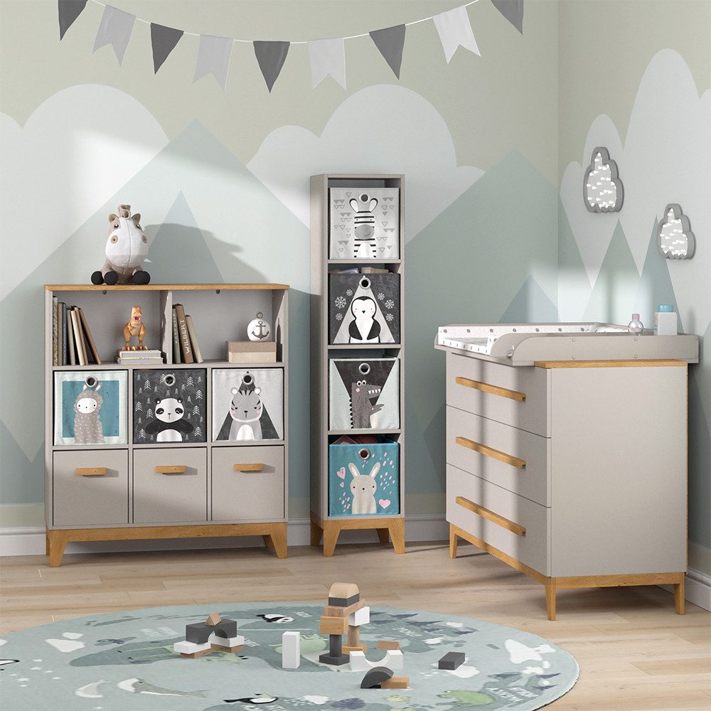 VitaliSpa® Bücherregal Malia, Cashmere-Eiche, 98.4 x 113.4 cm günstig online kaufen