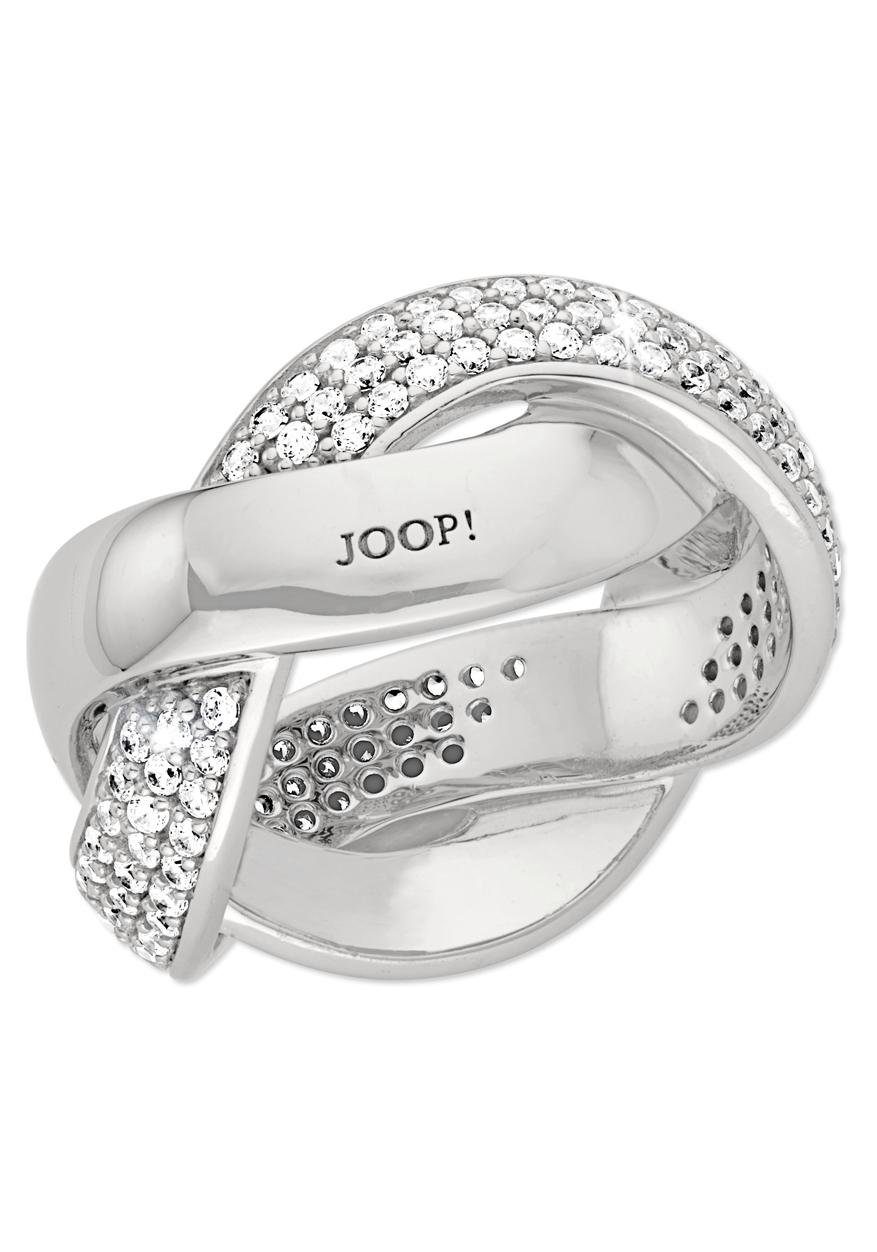 JOOP! Silberring 2023505, 2023506, 2023507, 2023508, mit Zirkonia (synth)