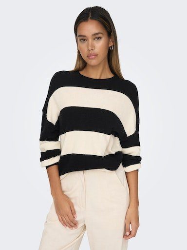 Strickpullover ONLATIA L/S STRIPE PULLOVER KNT NOOS