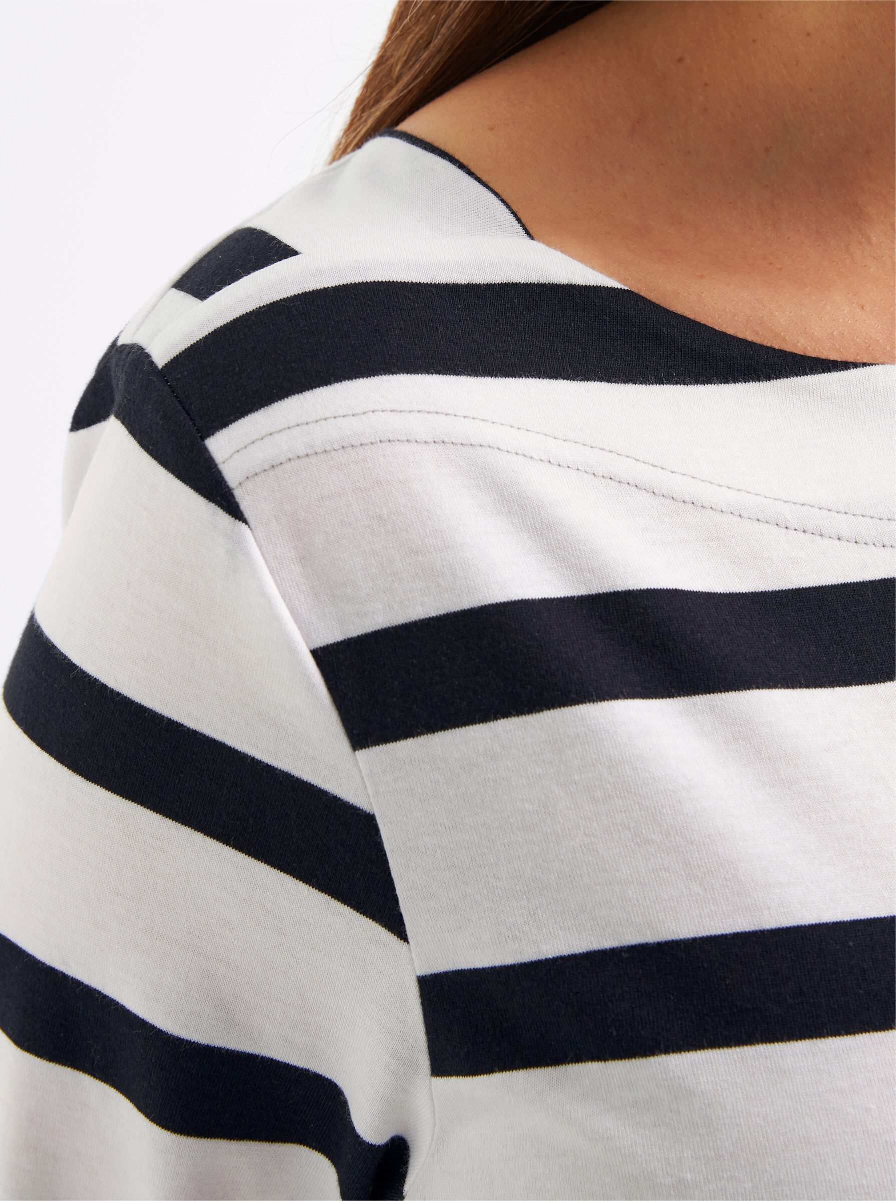 Sheego T-Shirt U-Boot-Shirt 3/4-Arm