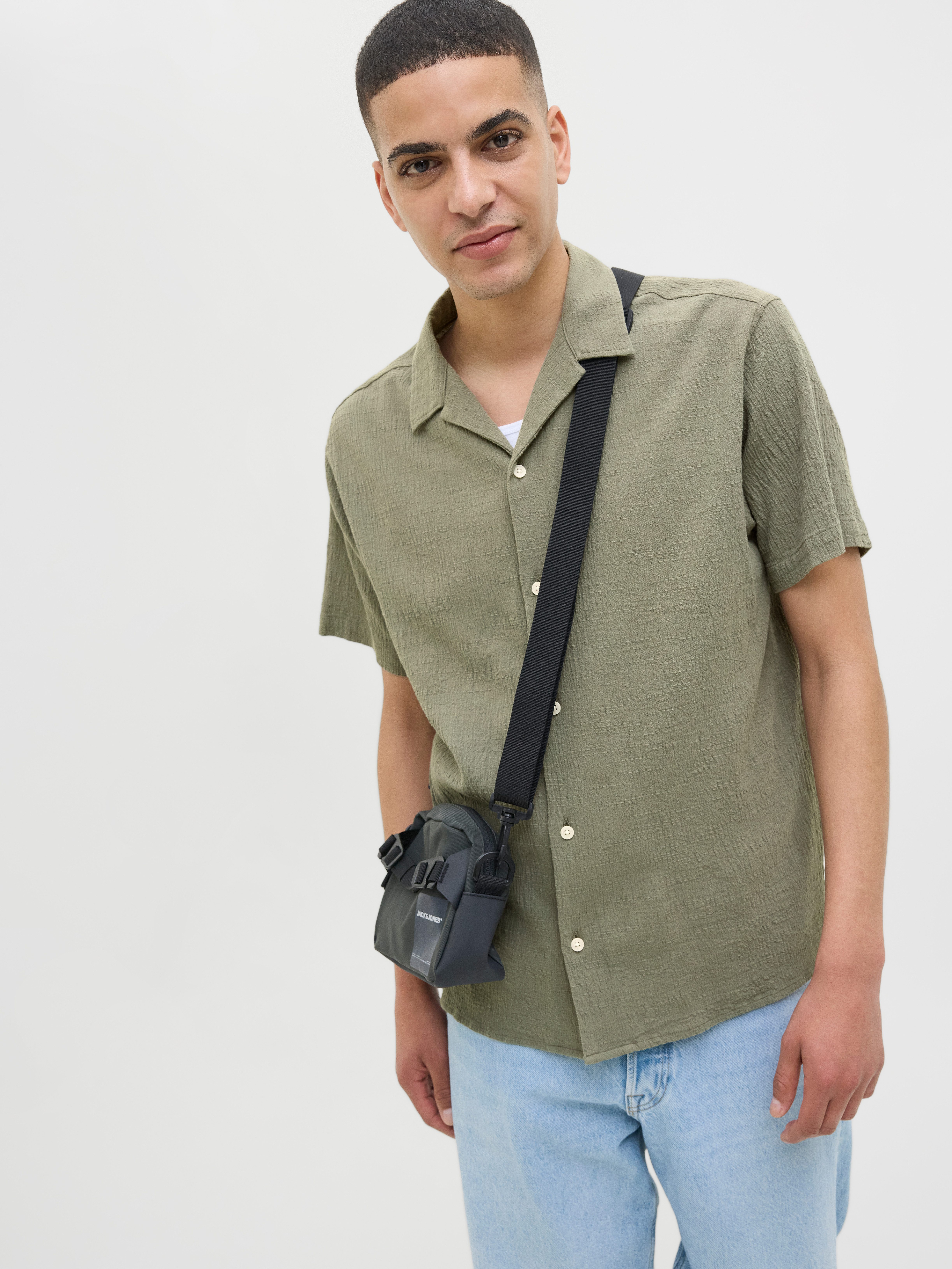 Jack & Jones Kurzarmhemd JORLUKE CRINKLE günstig online kaufen