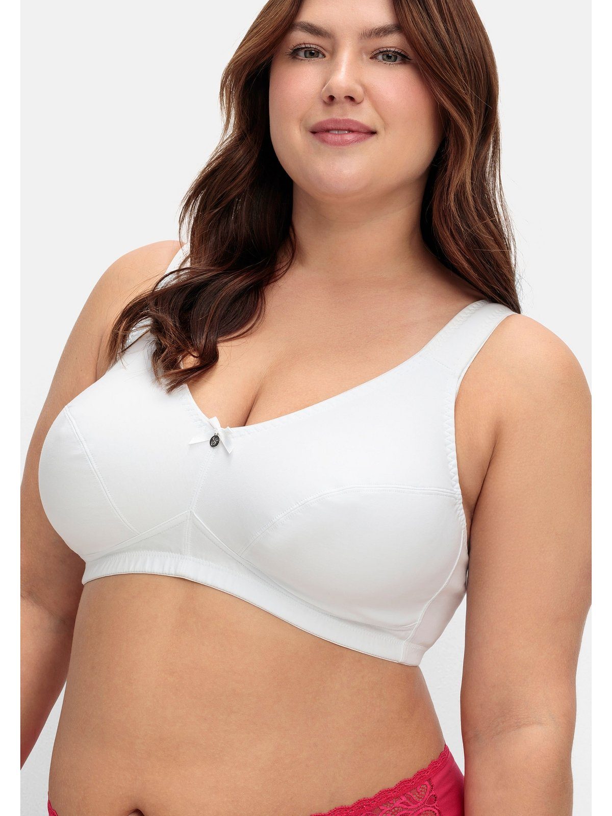 Sheego Entlastungs-BH Große Größen ohne Bügel, als 2er Pack in floral und uni