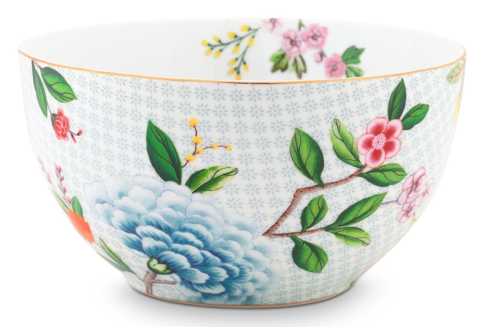 PiP Studio Schale Blushing Birds Bowl white 15 cm, Porzellan, (Schüsseln & Чаши), Bowl Blushing Birds White 15cm