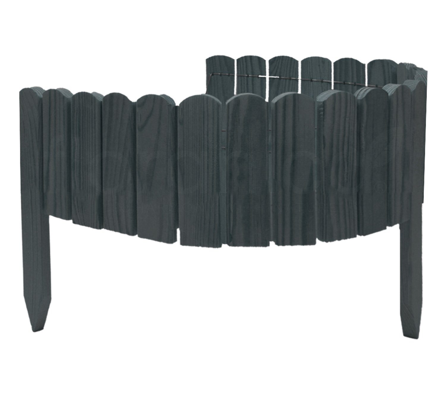 Floranica Beetbegrenzung, Rollborder Gartenzaun 103 x 10cm Unbehandelt