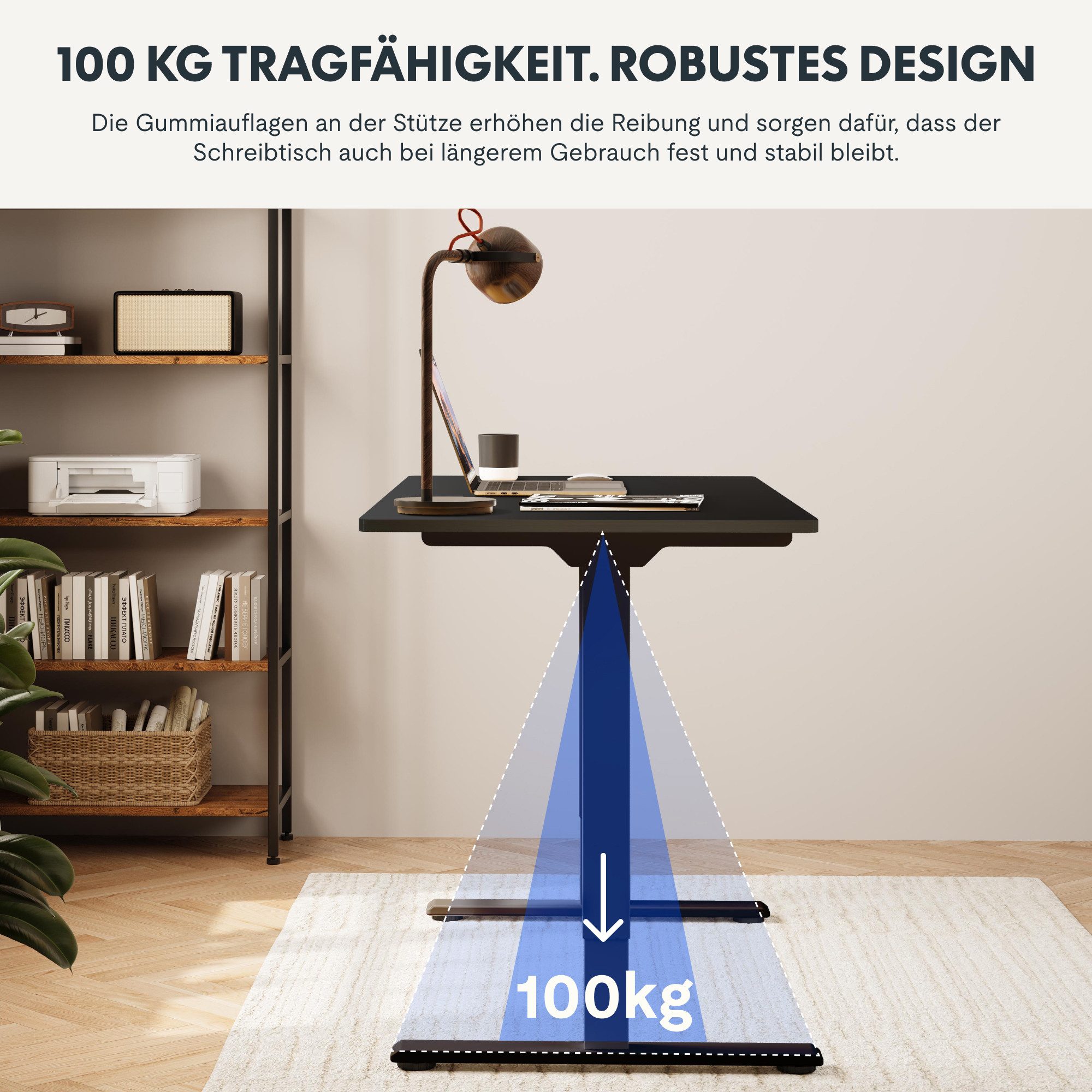 FLEXISPOT Schreibtisch höhenverstellbares Tischgestell inkl. praktischem Zubehör-Set (Dual-Motor & 2-Fach-Teleskop, ohne Tischplatte), Einfache Bedienung, Anti- – Bild 4 von 5