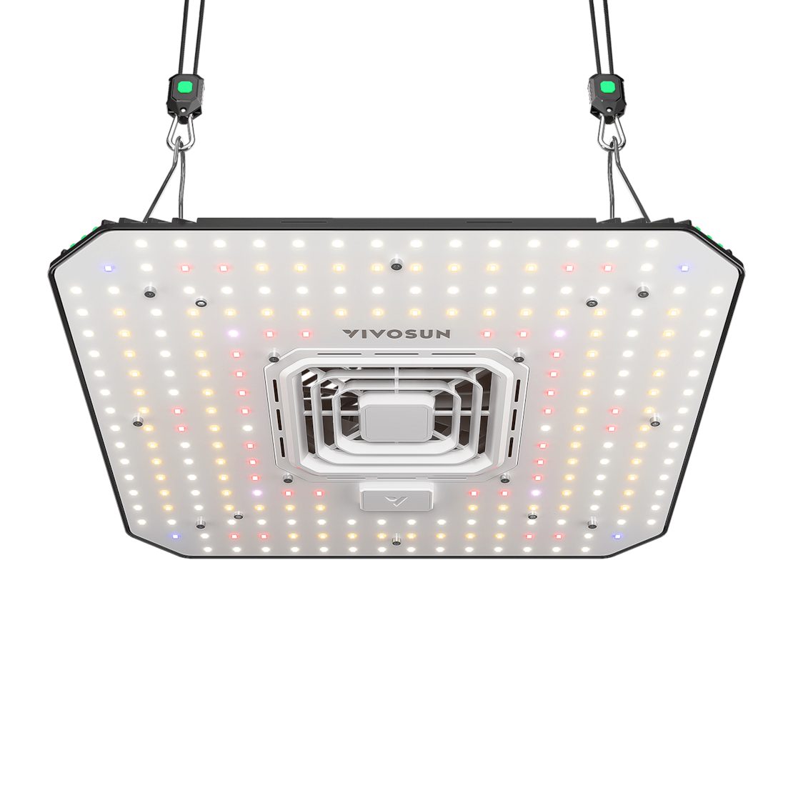 VIVOSUN Pflanzenlampe VIVOSUN AeroLight, LED fest integriert, Vollspektrum, AeroLight A100 LED 100 W mit integriertem Umluftventilator