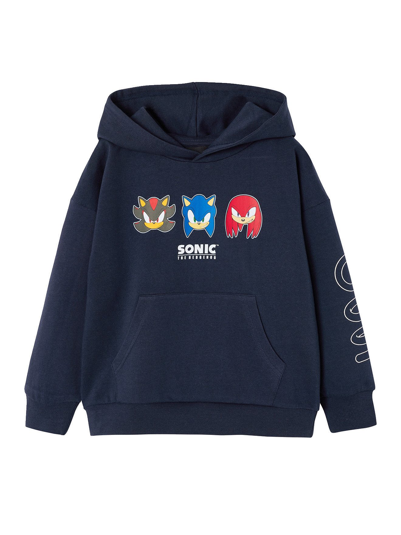 vertbaudet Fleecepullover Kapuzensweatshirt Jungen SONIC