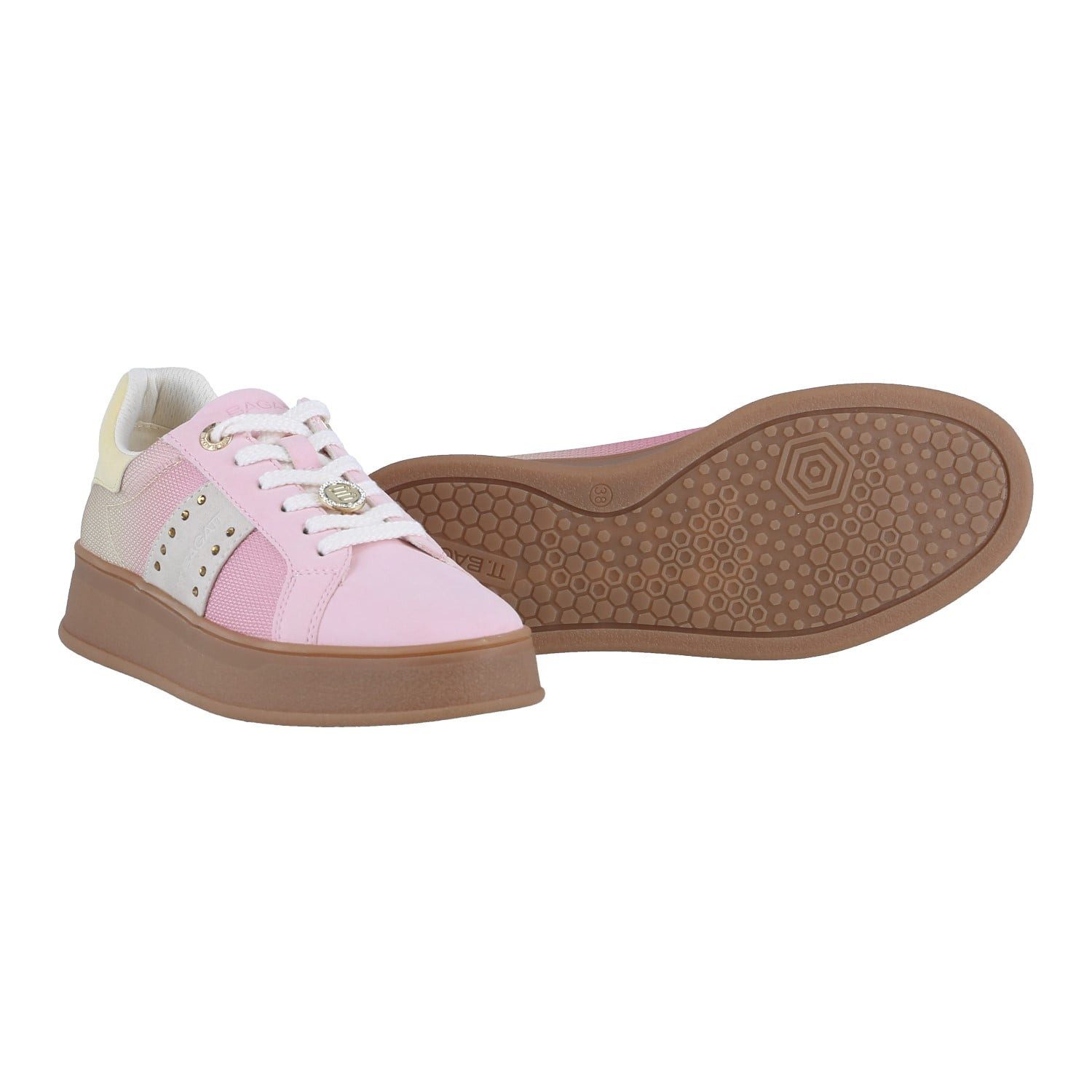 BAGATT D31-AVW02 rosa/gelb Damen Sneaker