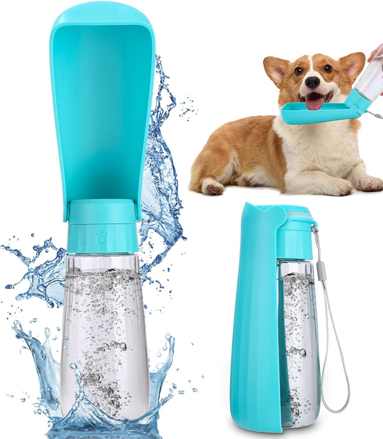 SinLaw Hunde-Futterspender 550ml Hundetrinkflasche für unterwegs,Hunde günstig online kaufen