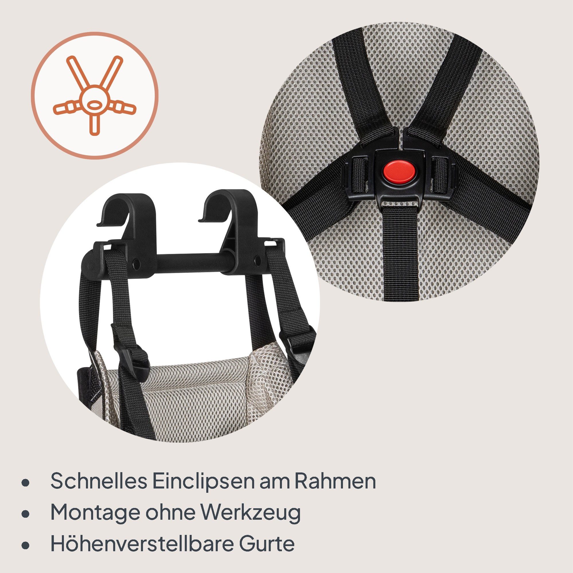 lionelo Fahrradkinderanhänger CAMA, 2in1 / SIQ / All-round-safety/ Head+/UPF 50+/60l Kofferraum – Bild 5 von 5