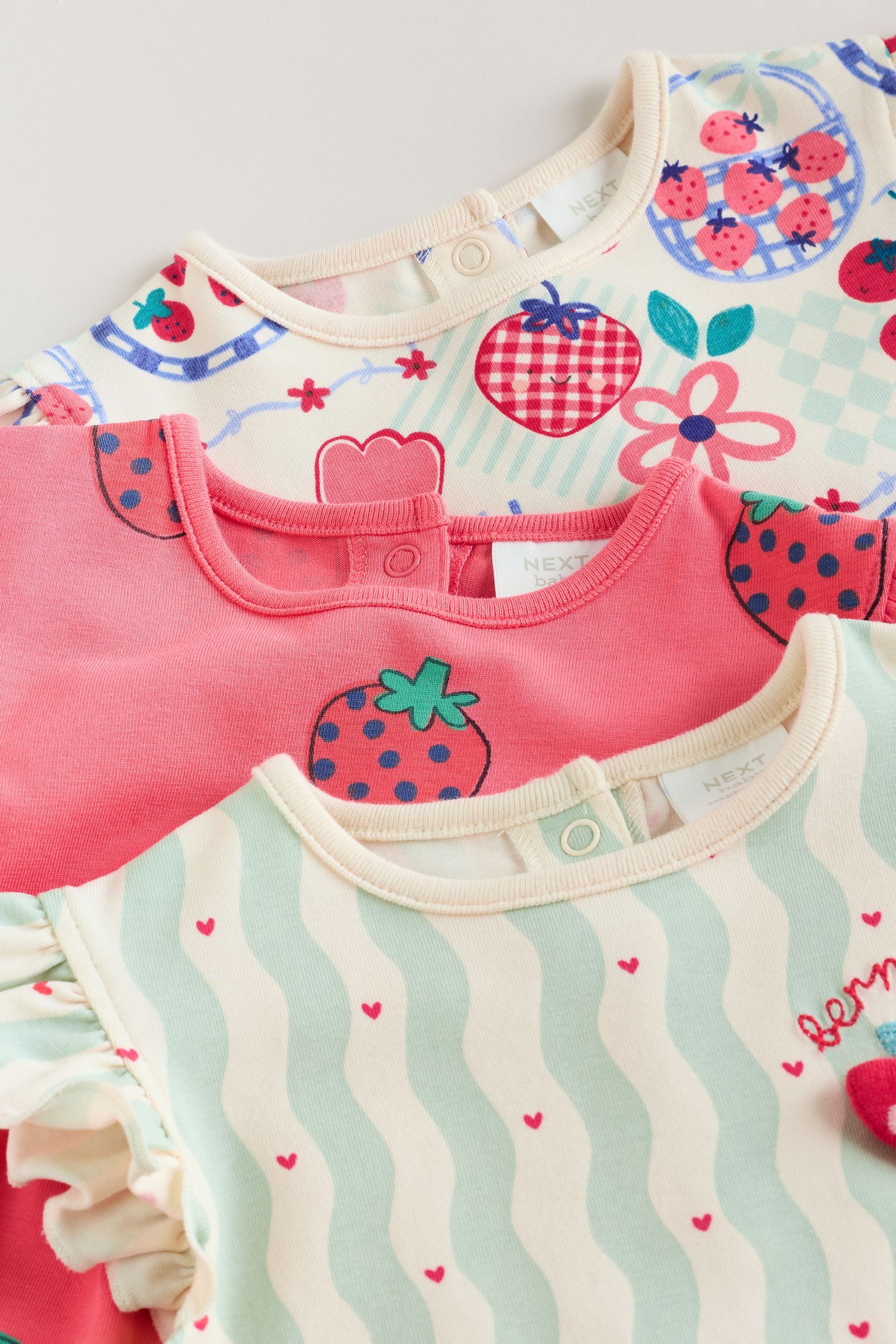 Next Strampler Strampelanzüge im 3er-Pack (3-tlg)