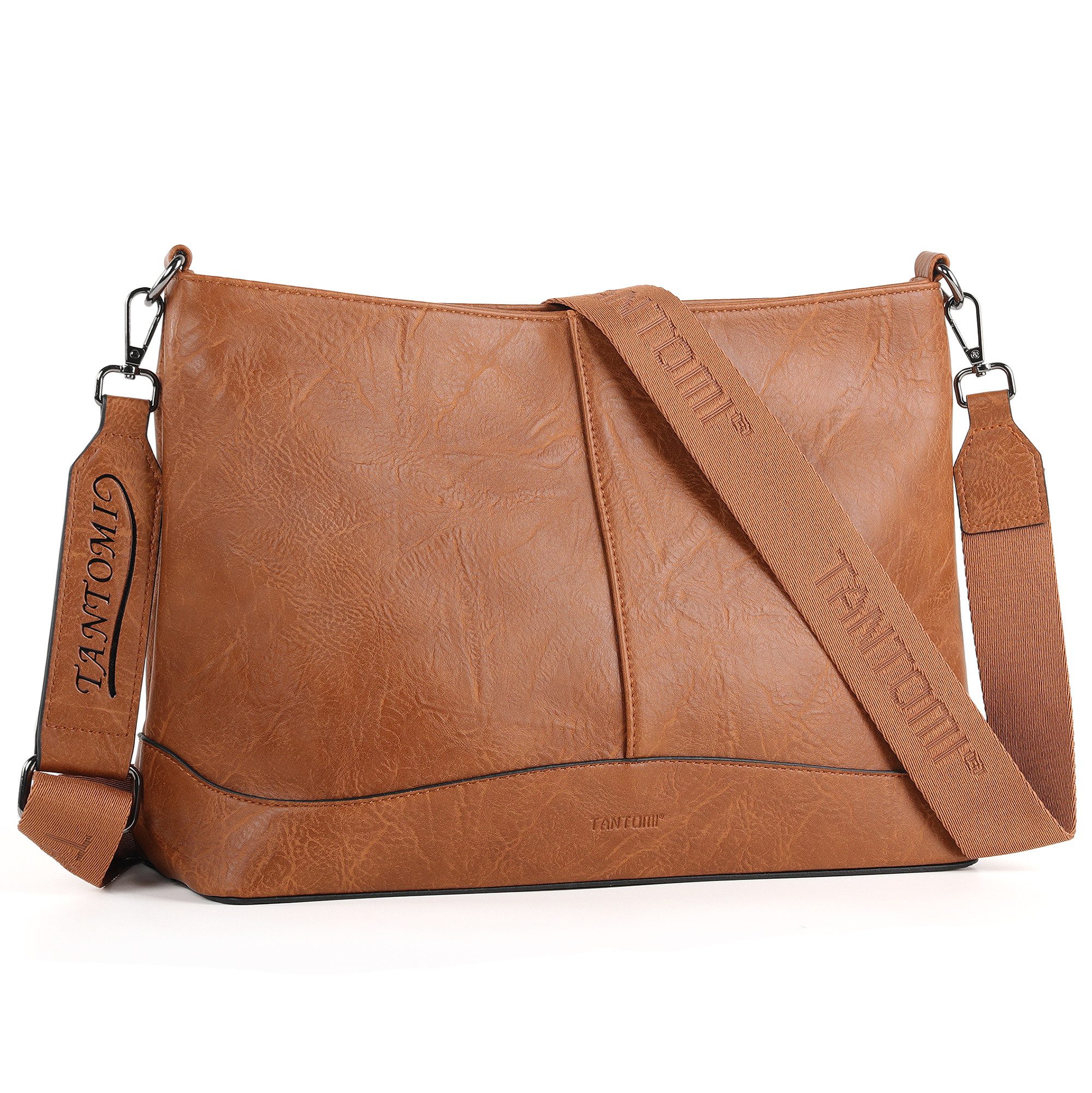 TANTOMI Umhängetasche Damen Umhängetasche, Crossbody Bag mit Verstellbarem Schultergurt, Schultertasche Elegant für Alltag Reise Shopping