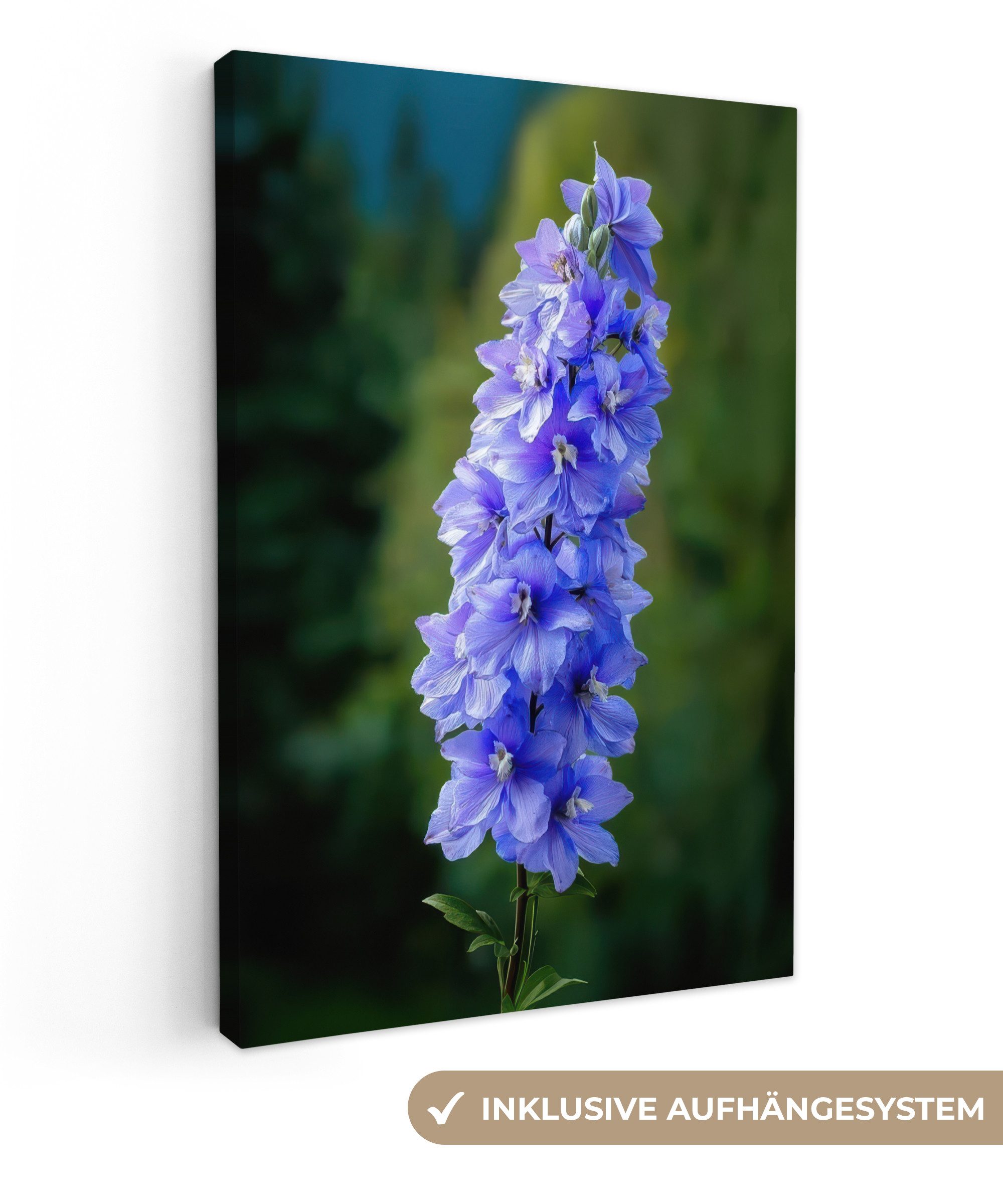 OneMillionCanvasses® Leinwandbild Blumen - Blau - günstig online kaufen