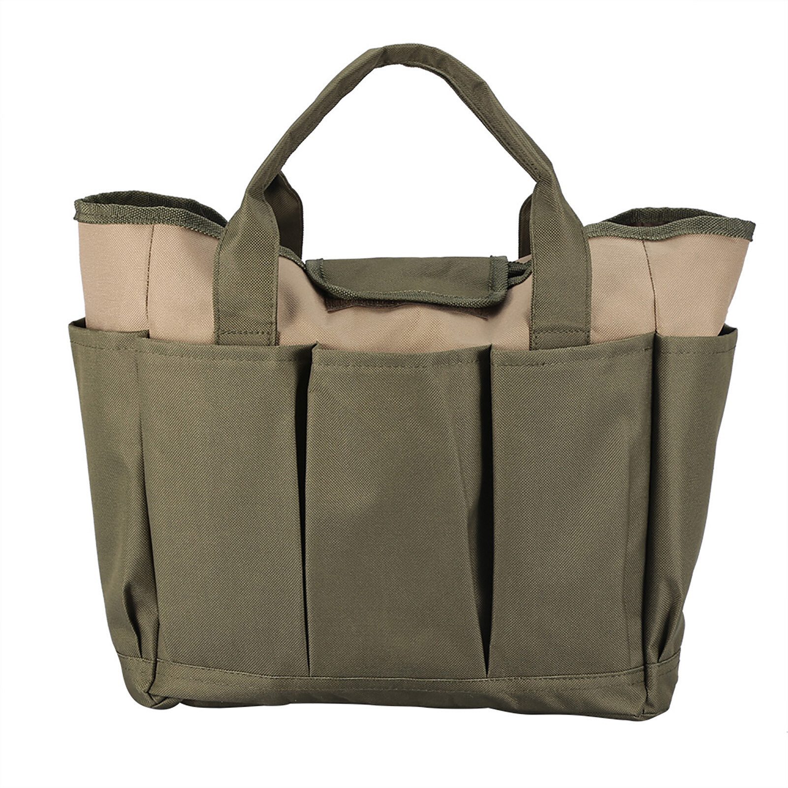 FUROKOY Werkzeugtasche Multifunktionale tragbare Gartenwerkzeug-Aufbewahrungstasche (Set, 1-tlg., Werkzeugtasche Stofftasche), Grün, 34x17x30,5cm