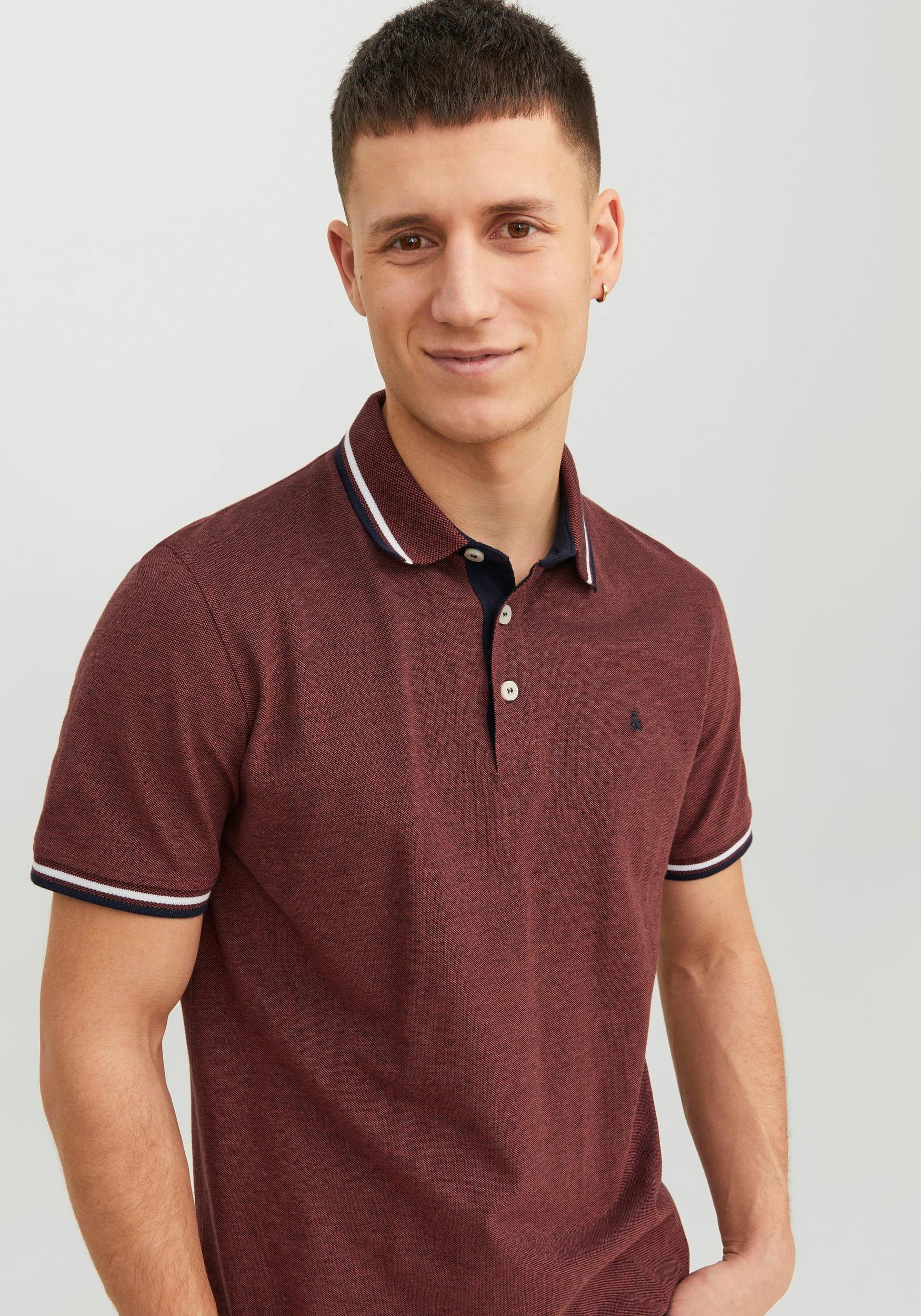 Jack & JJEPAULOS Jones POLO Cinnabar NOOS Poloshirt SS