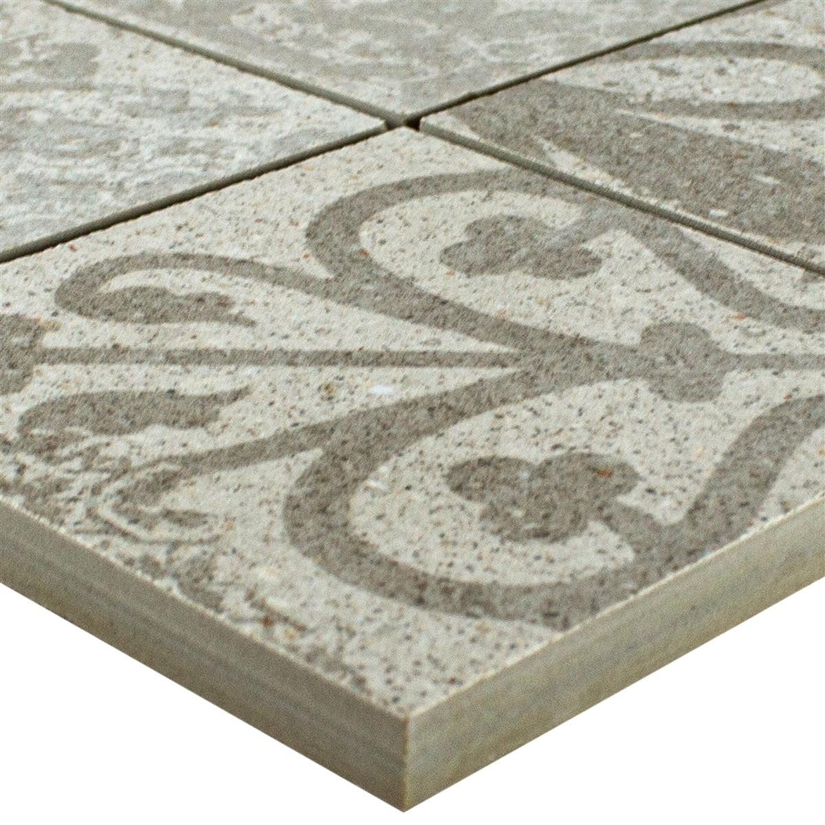 Mosafil Mosaikfliesen Keramikmosaik Fliesen Eylem Retrooptik, Keramik 29.000x29.000, beige, Verlegefertig auf ein Netz geklebt - Frostsicher - Wasserfest -