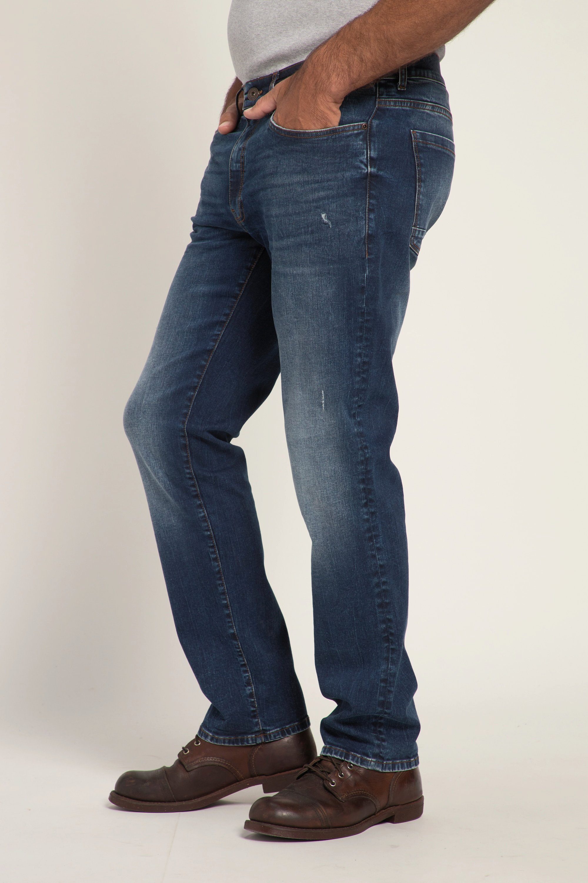 Fit Regular Denim denim JP1880 dark blue 5-Pocket-Jeans Look Jeans Vintage FLEXNAMIC®