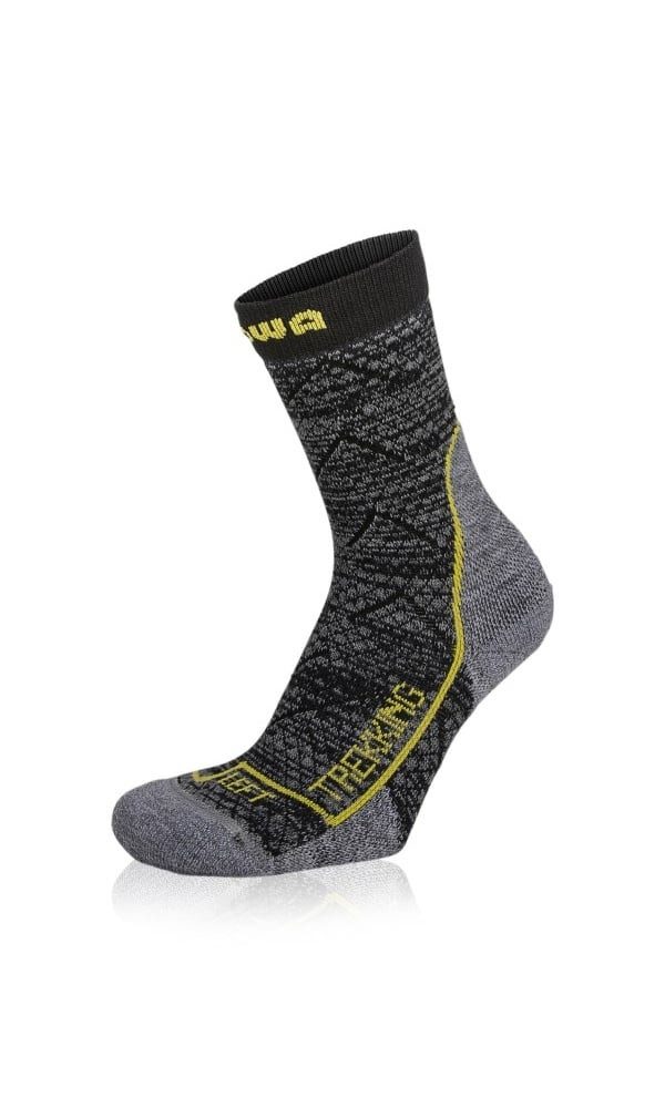Lowa Wandersocken (Merinowolle, Wabenstruktur) schwarz Kinder - 1 Paar