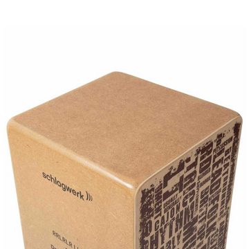 Schlagwerk Cajon CP85 Rudiments Styles, mit Cajon-Tasche und Sitzpad rot