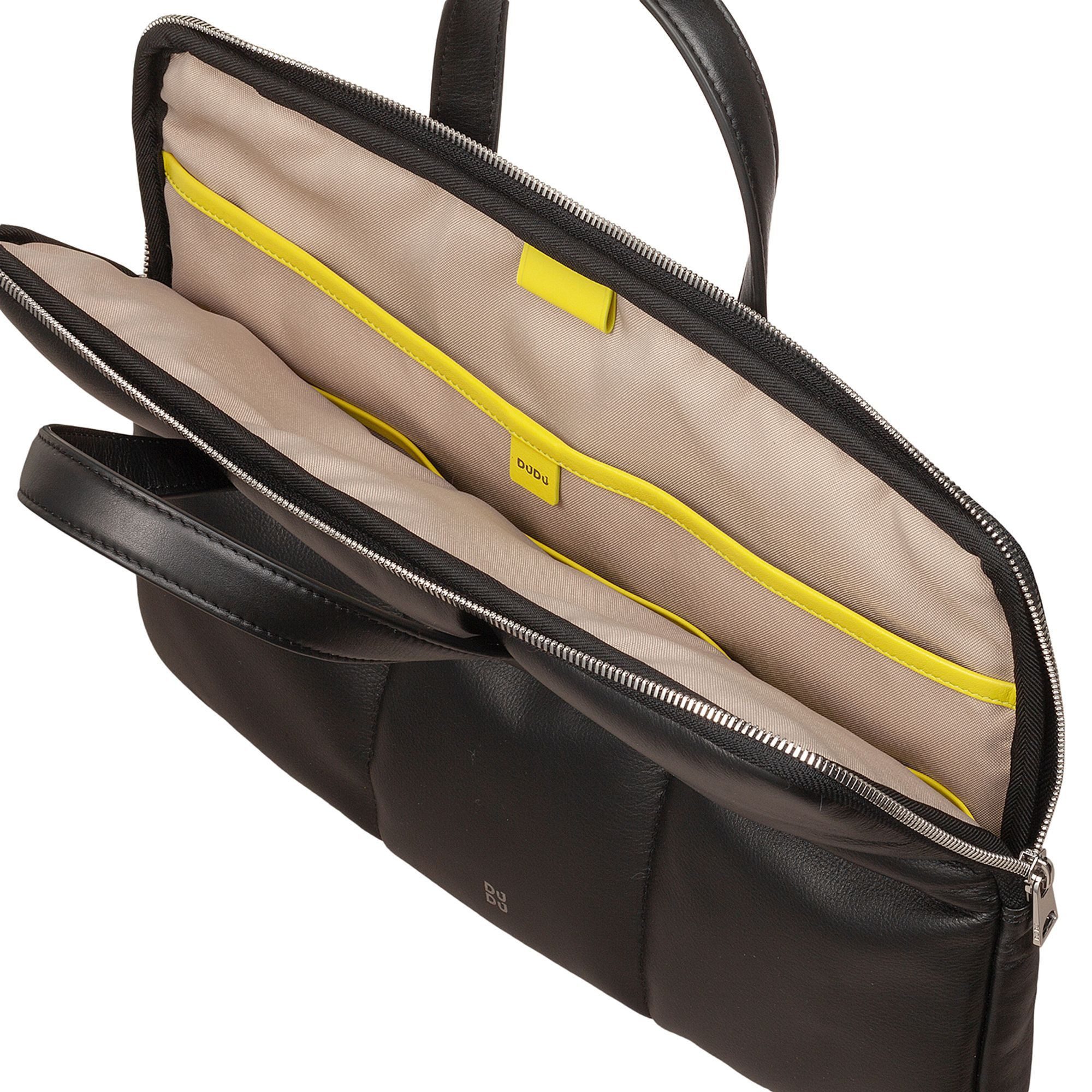 DuDu Laptoptasche Togean, Leder