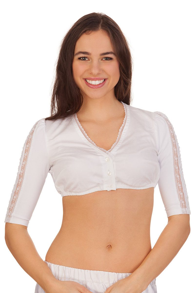 Dirndlbluse Dirndlbluse - BÄRBEL-SOPHIE - weiß