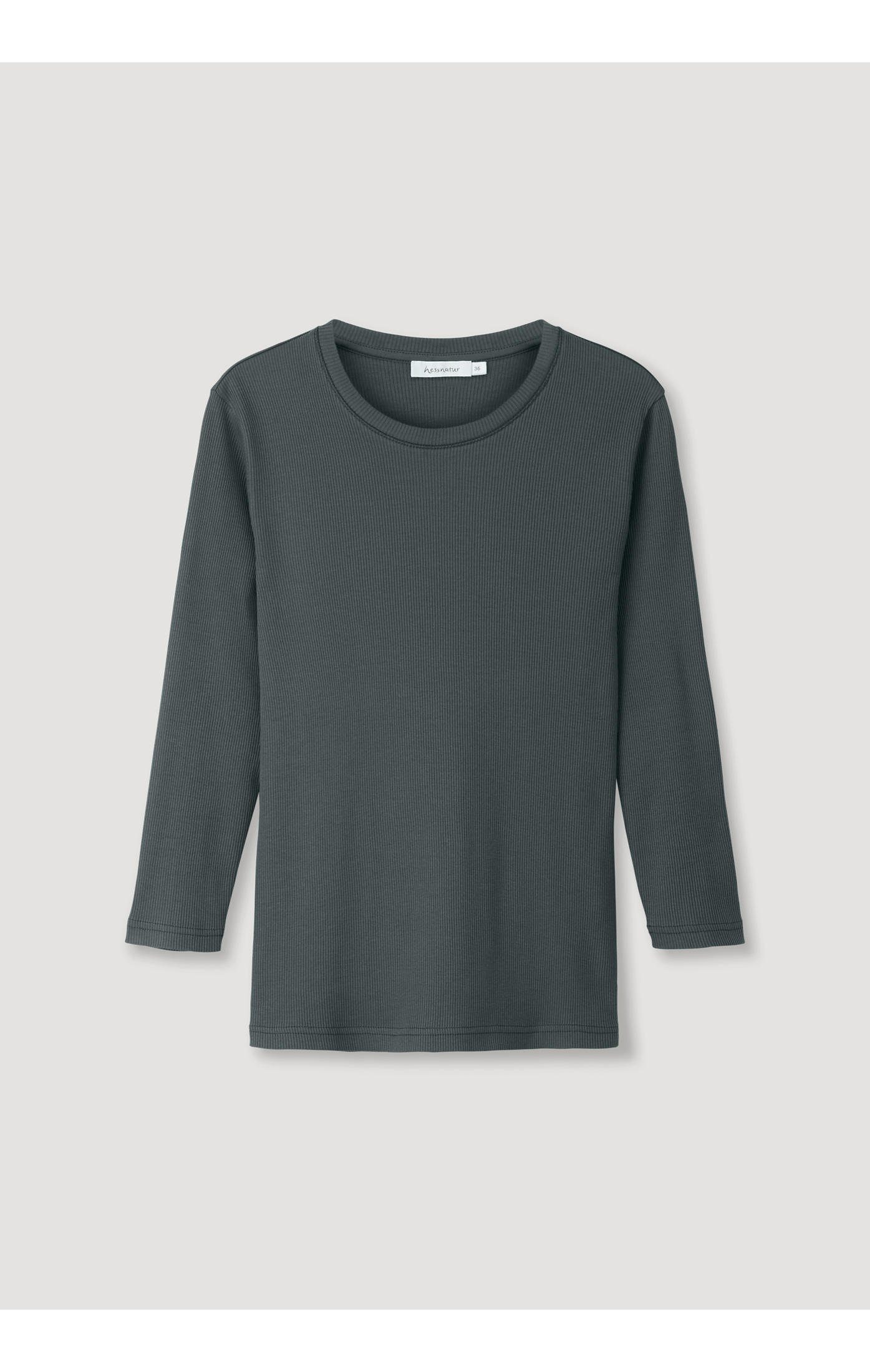 Hessnatur T-Shirt dunkelgrün Bio-Baumwolle aus reiner