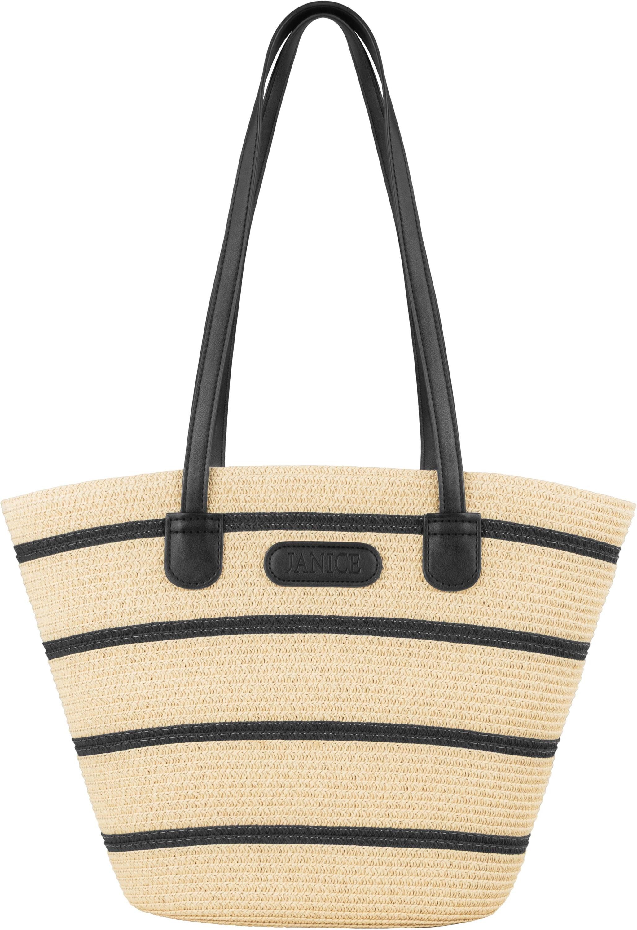 Janice Strandtasche Sommer Tasche Coyhaique, Damen Handtasche mit PU-Henkeln
