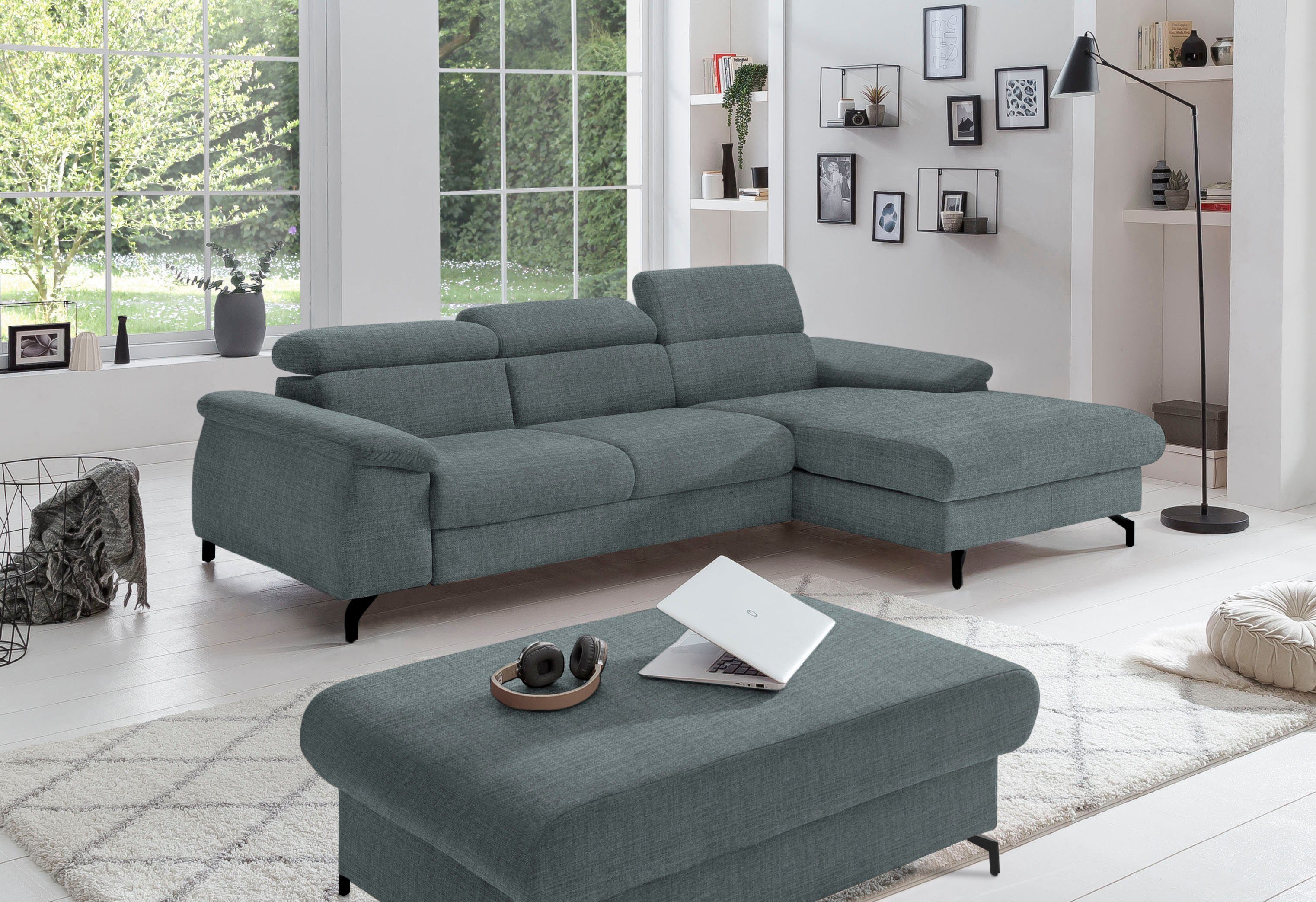 COTTA Ecksofa Kitty L-Form, mit Kopfteilverstellung, günstig online kaufen
