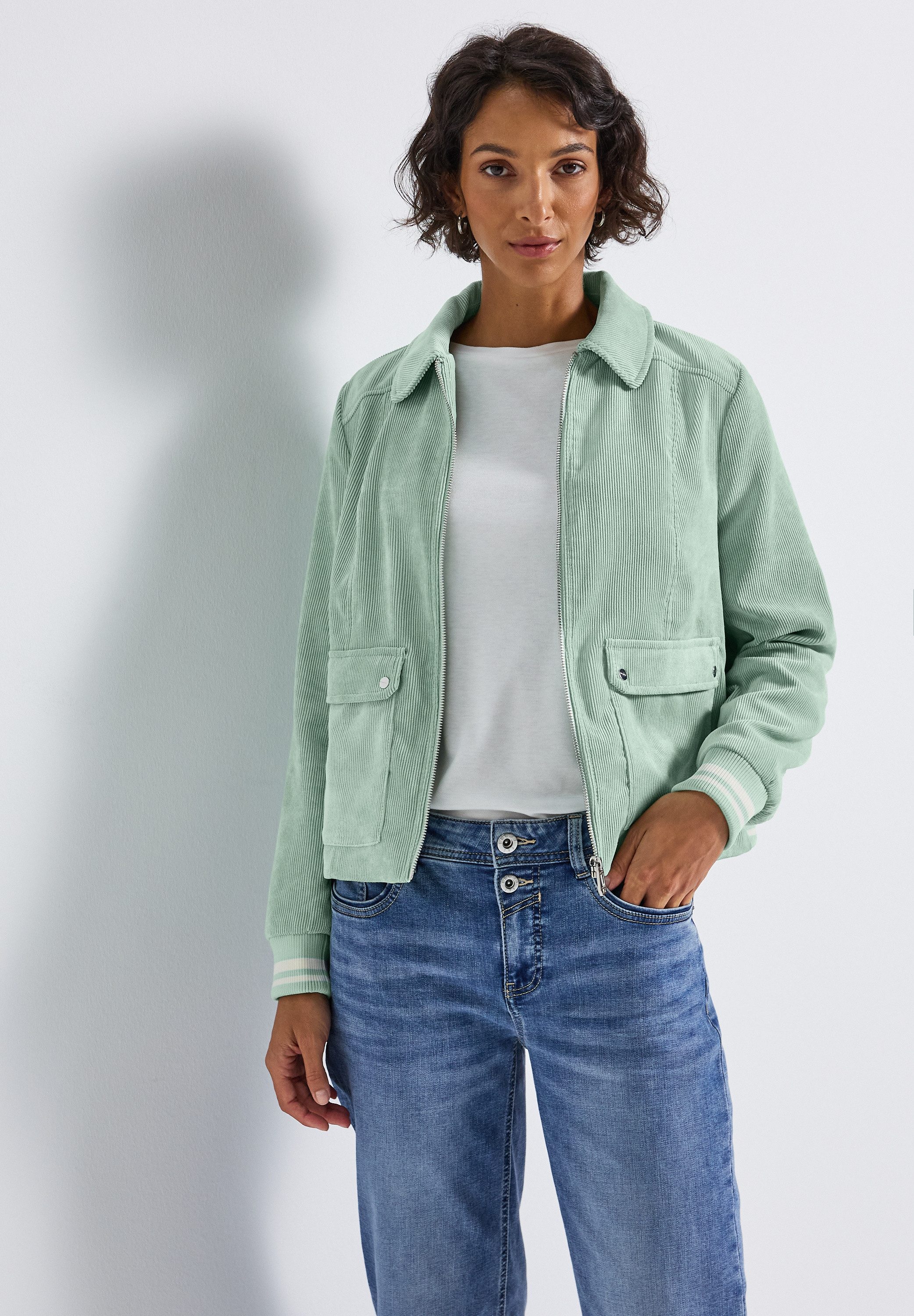 STREET ONE Cordjacke mit aufgenähten Taschen günstig online kaufen
