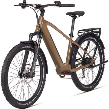 DERUIZ E-Bike Marble SUV, 27,5 Zoll Ebike MTB Bereifung, 8 Gang SHIMANO SHIMANO ACERA 11-32Z Schaltwerk, Heckmotor, 644 Wh Batterie, (48V), Maximal 150 km Fahrleistung, Kraft und sportlichkeit