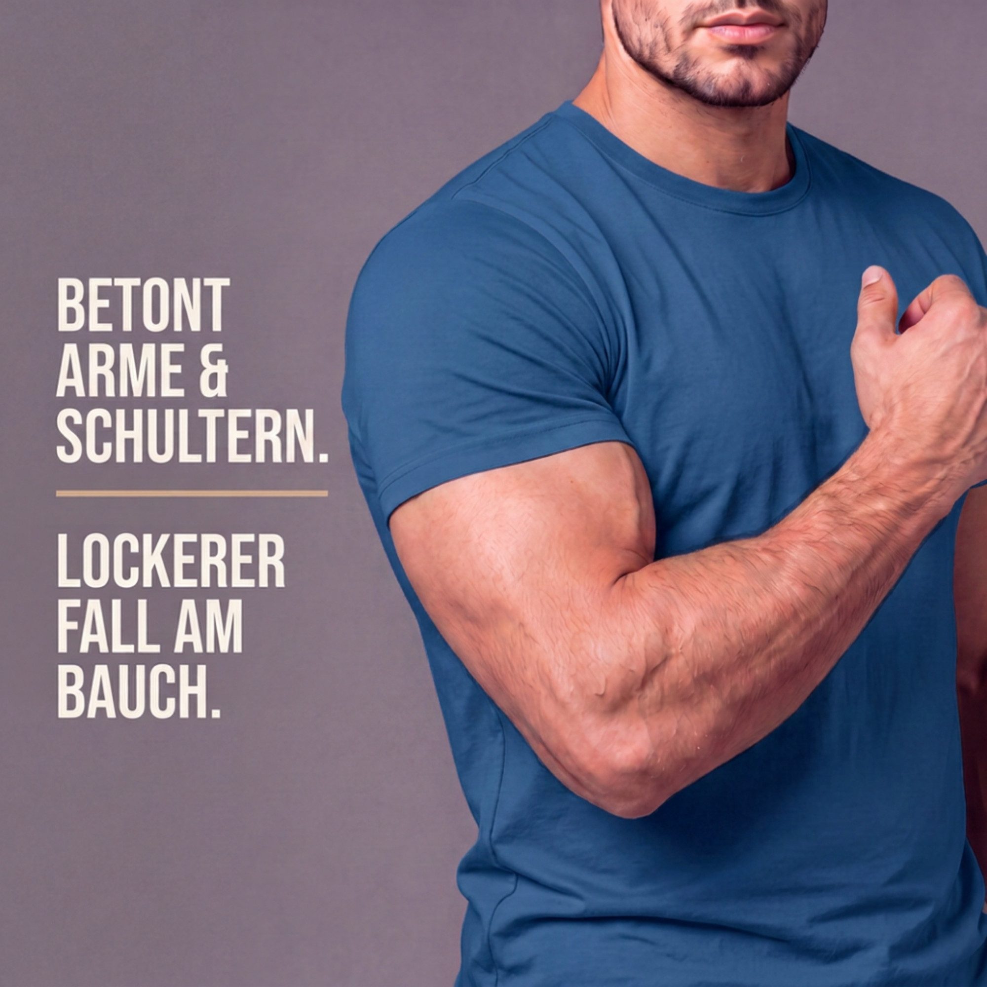 Sitztgut T-Shirt Soft Comfort – weich, körpernah an Brust und Armen, locker am Bauch (1-tlg) Körpernah an Brust und Oberarmen,locker am Bauch,knitterarm – Bild 5 von 5