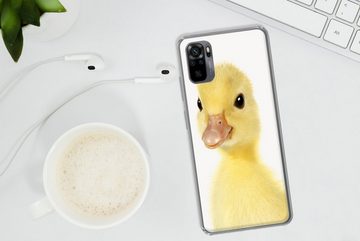 MuchoWow Handyhülle Ente - Küken - Süß - Kinder - Mädchen - Jungen, Phone Case, Handyhülle Xiaomi Redmi Note 10, Silikon, Schutzhülle