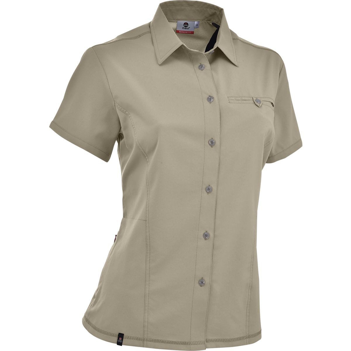 Maul Sport® Outdoorbluse Oria 3XT - SP - 1/2 Bluse uni Elastisch Stilvolle Damenbluse mit Insect Shield® Technologie, ideal für