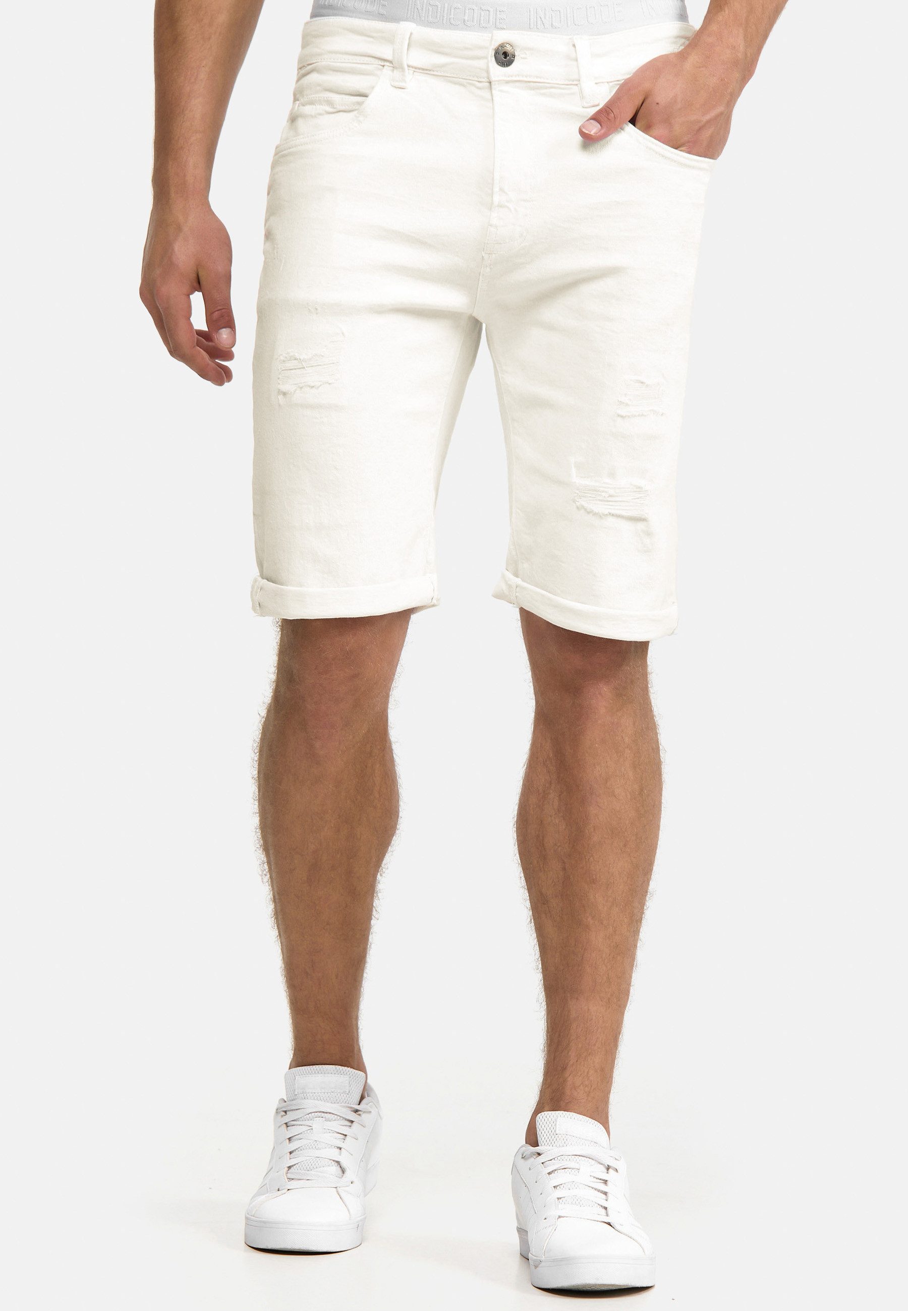 INDICODE Jeansshorts Herren Caden Jeans Shorts Herrenshorts mit 5 Taschen, Denimstyle