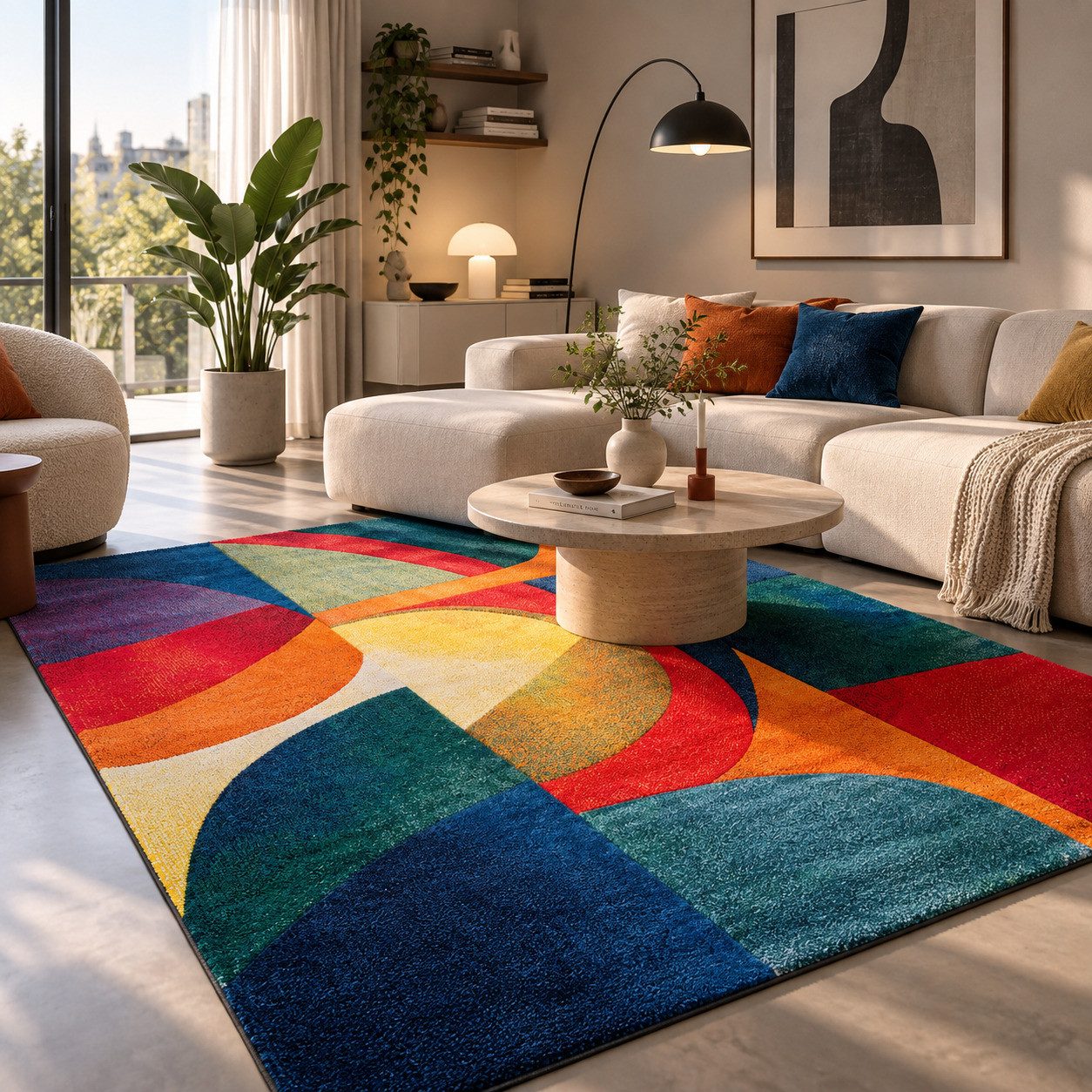 Pergamon Designteppich Designer Teppich Maui Modern, Rechteckig, Höhe: 13 mm