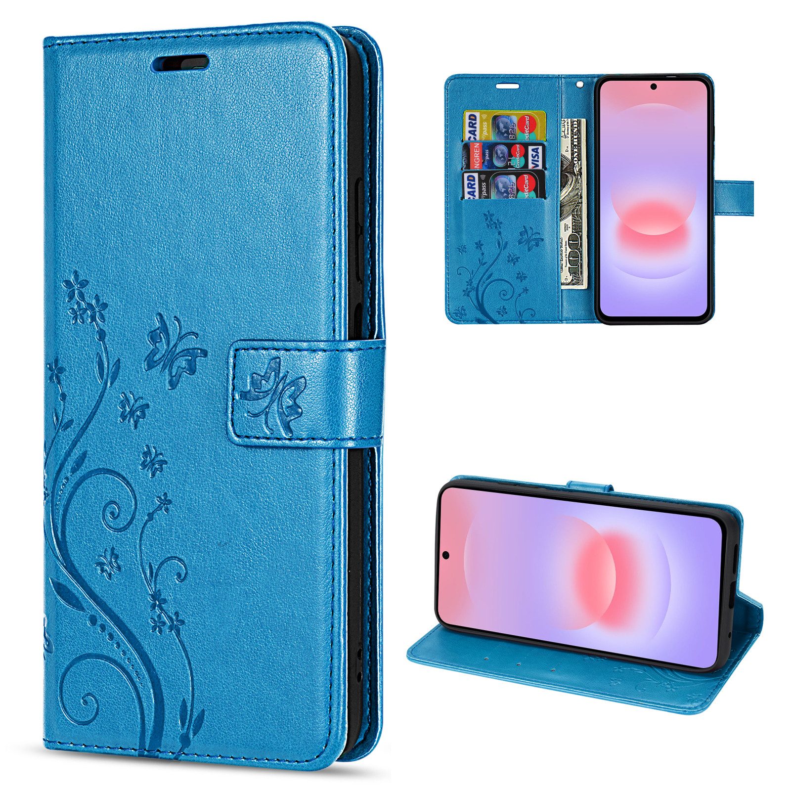 betterfon Handyhülle für Samsung Galaxy A37 / A36 Klapphülle mit Kartenfächern, Bookstyle-Hülle mit Magnetverschluss, Smartstand & Kunstleder