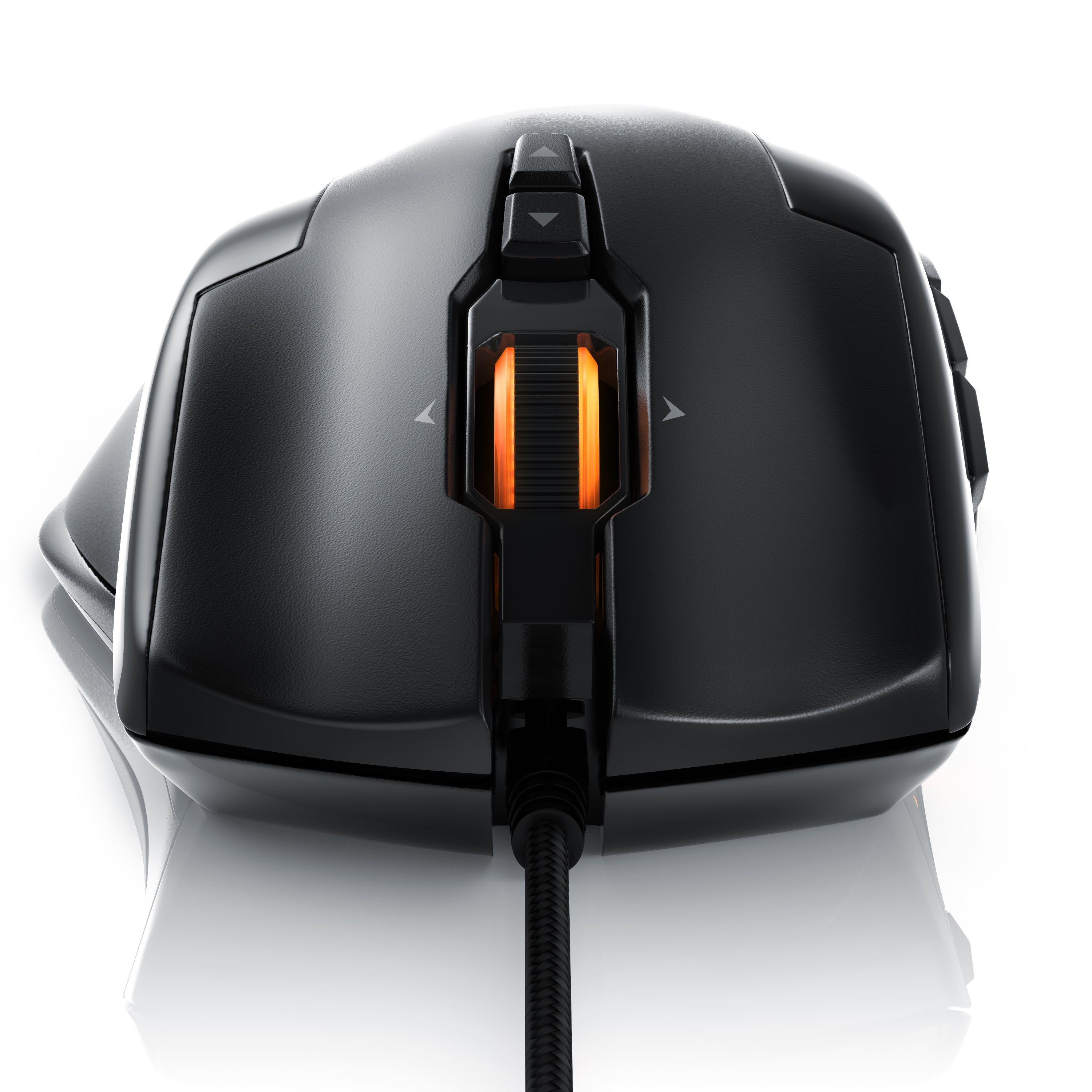 Gaming-Maus Gewichts-Justierung) 10800dpi, (kabelgebunden, USB Laser 1000 dpi, mit Gaming LEDs, Titanwolf RGB Mouse